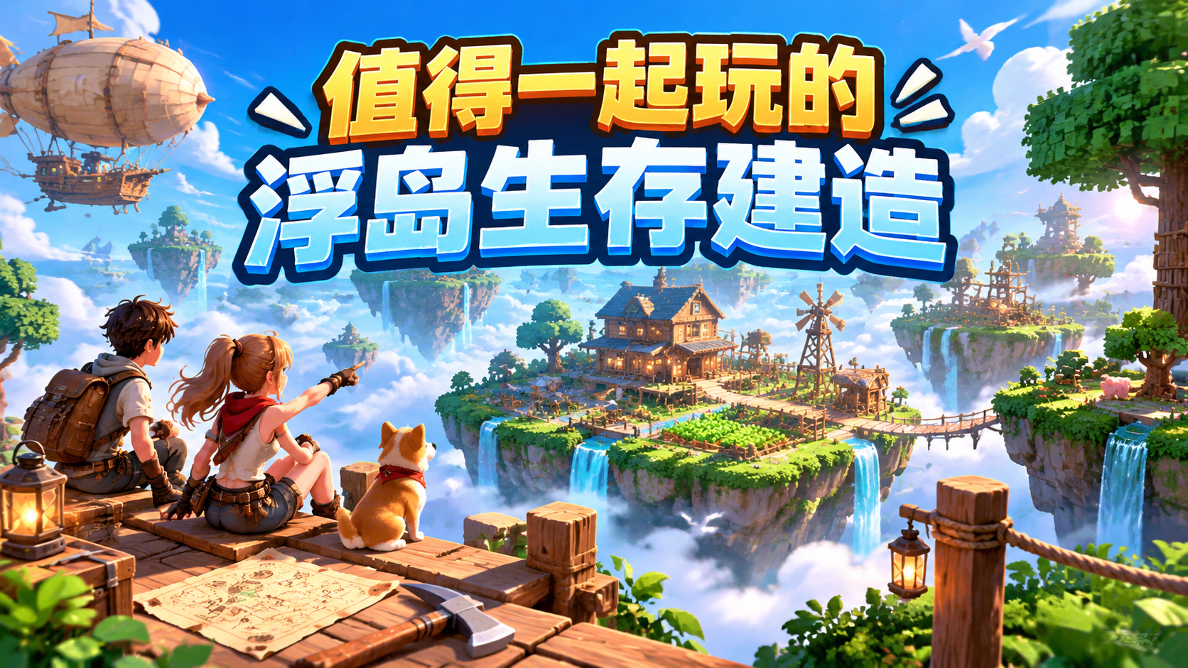 值得一起玩的浮岛生存建造