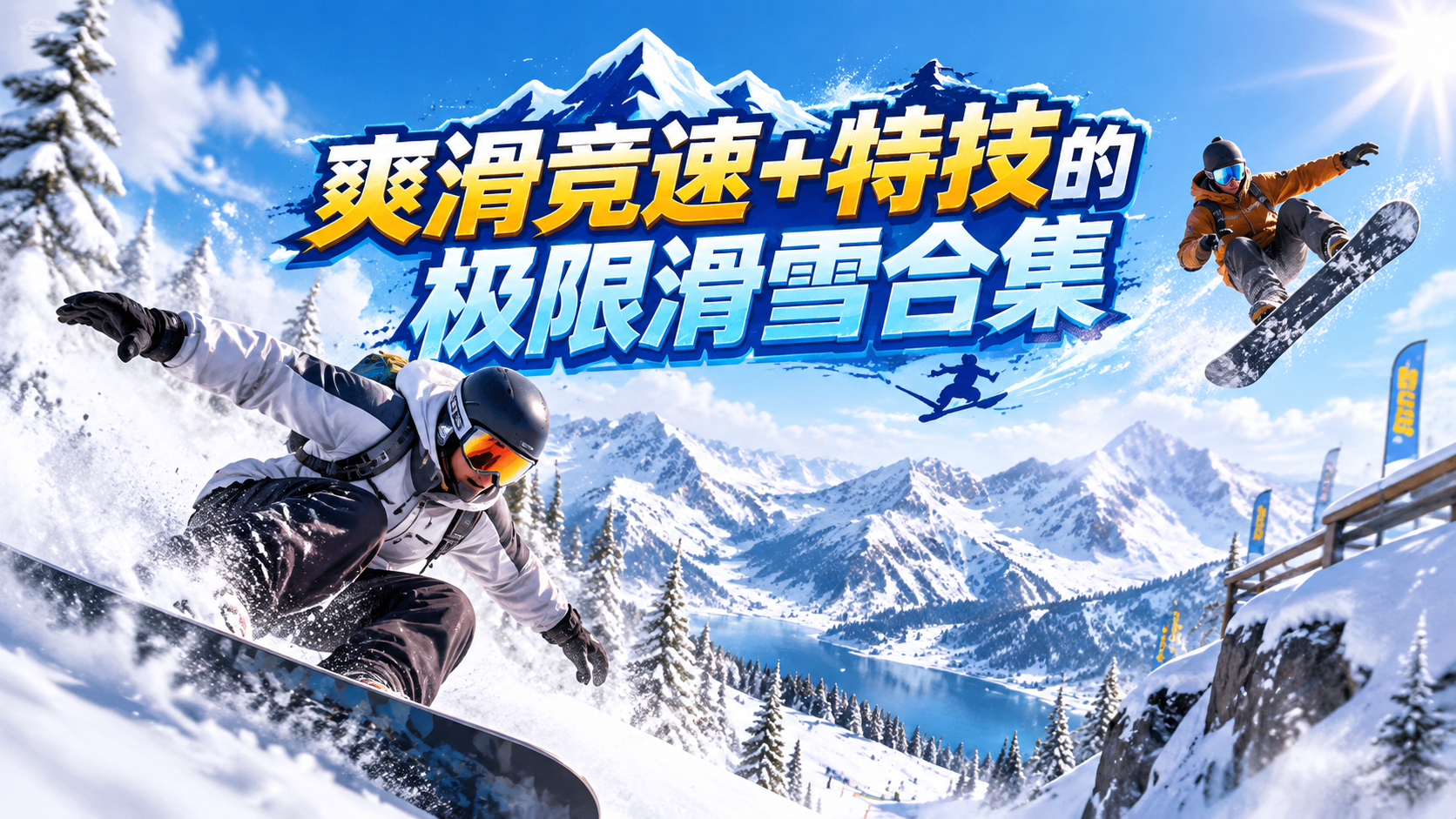 爽滑竞速+特技的极限滑雪合集