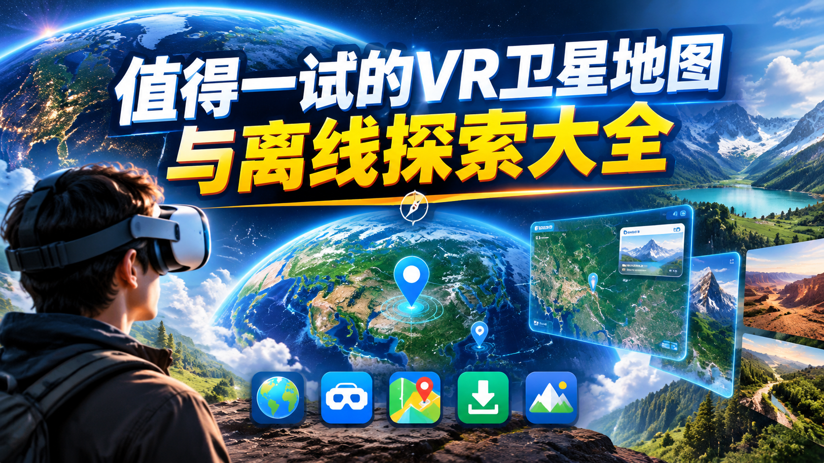 值得一试的VR卫星地图与离线探索大全
