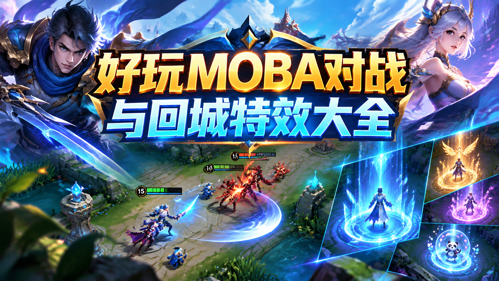好玩MOBA对战与回城特效大全