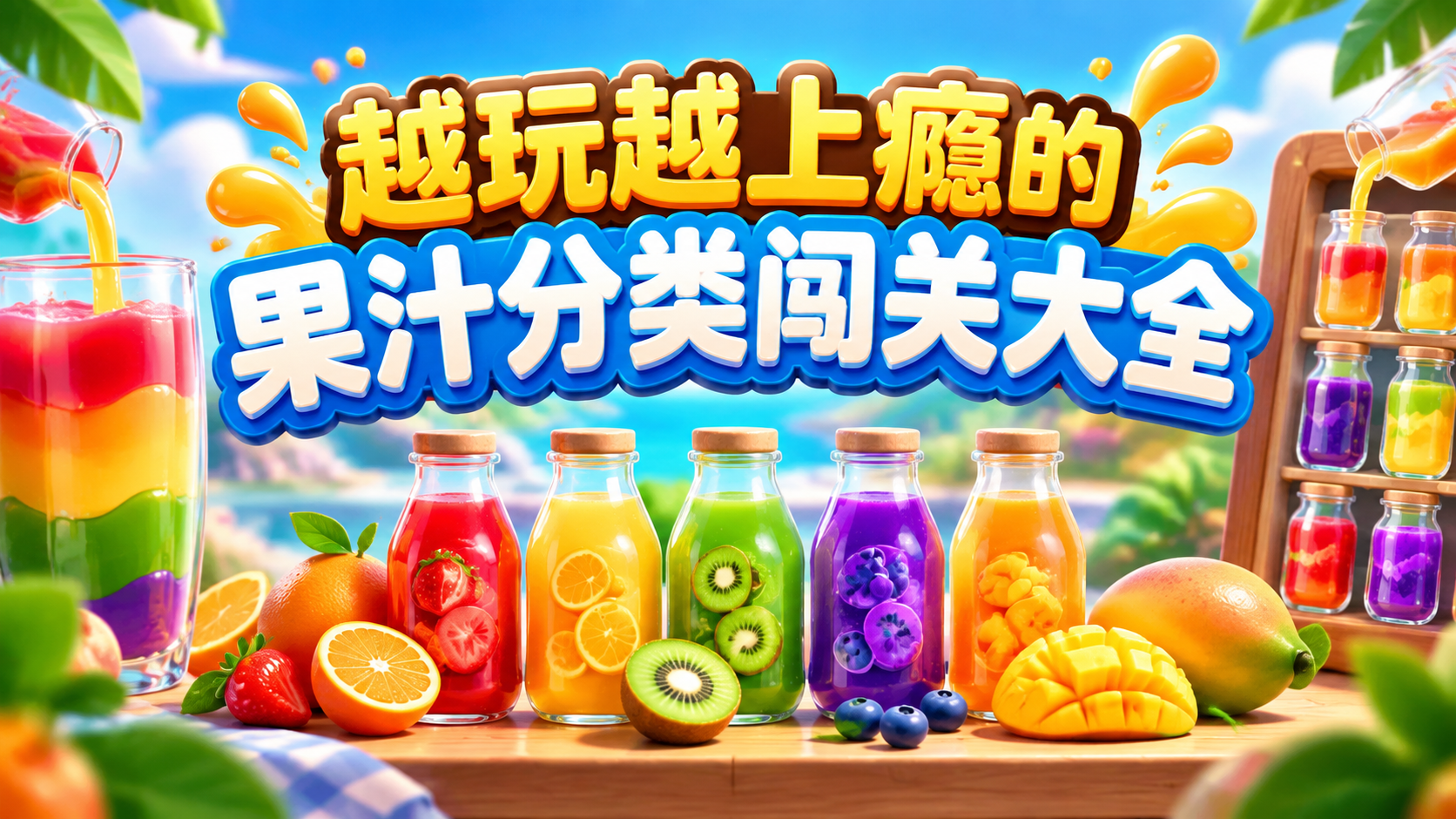越玩越上瘾的果汁分类闯关大全