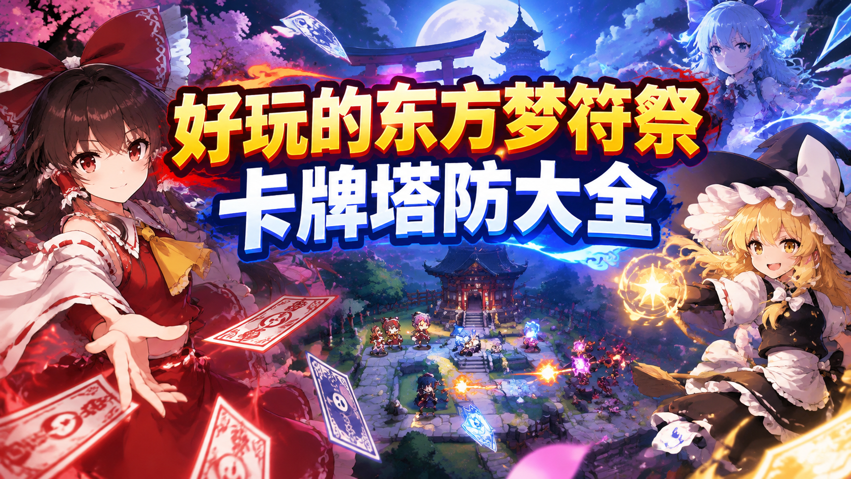 好玩的东方梦符祭卡牌塔防大全