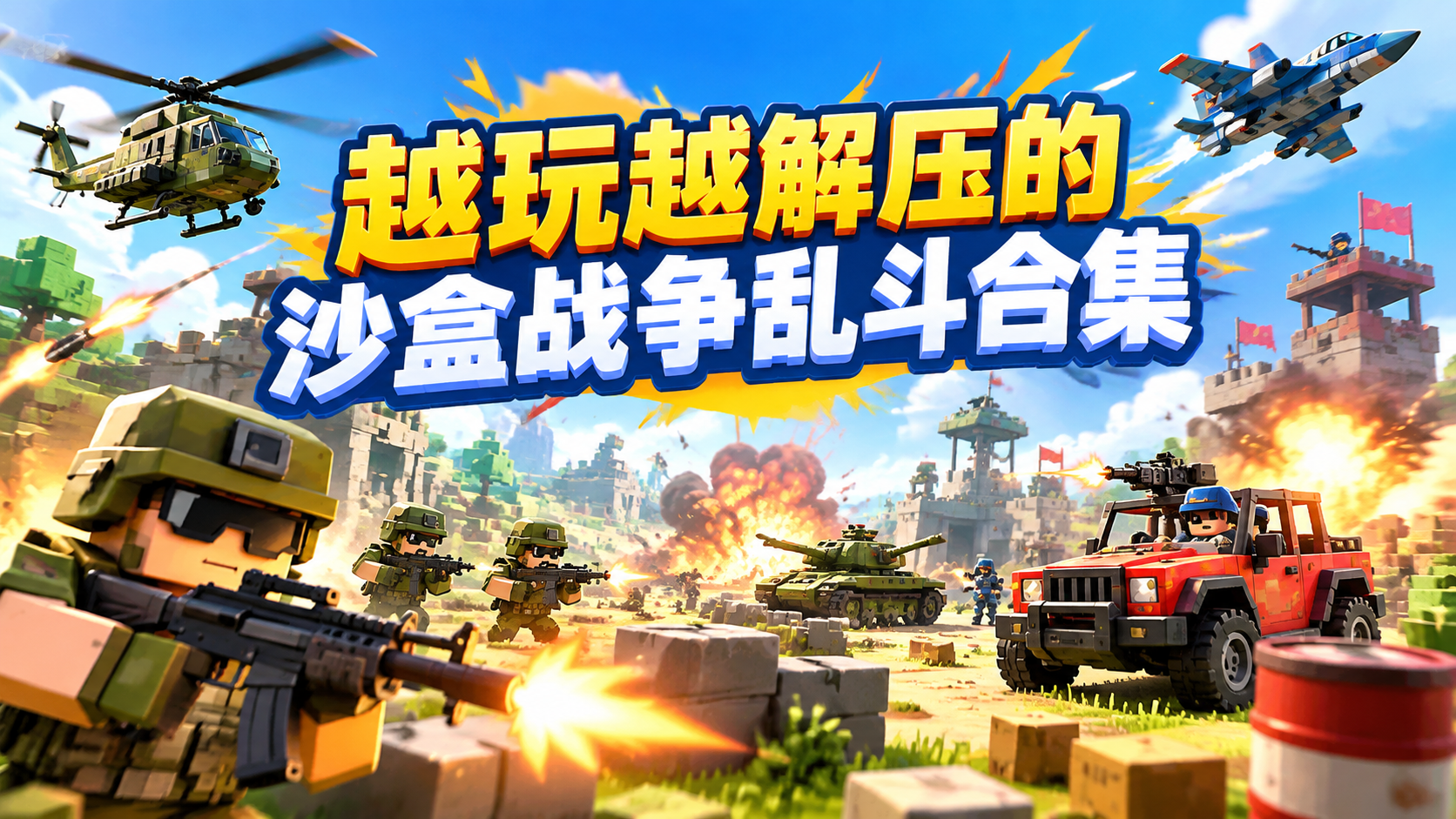 越玩越解压的沙盒战争乱斗合集