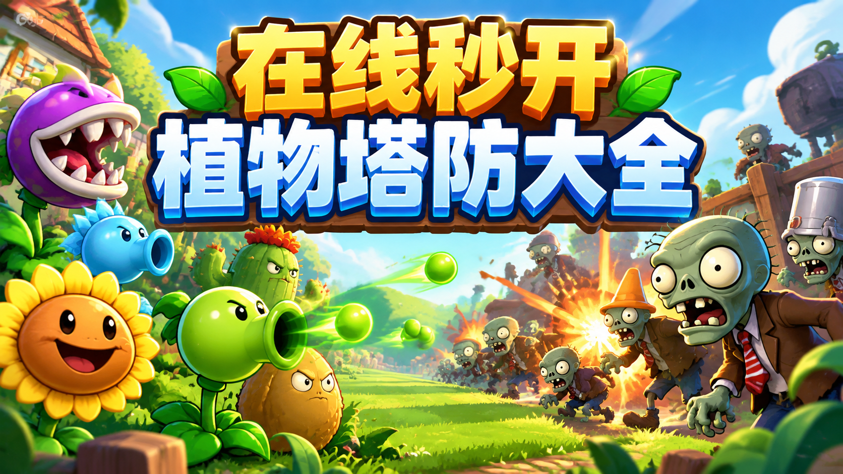 在线秒开植物塔防大全