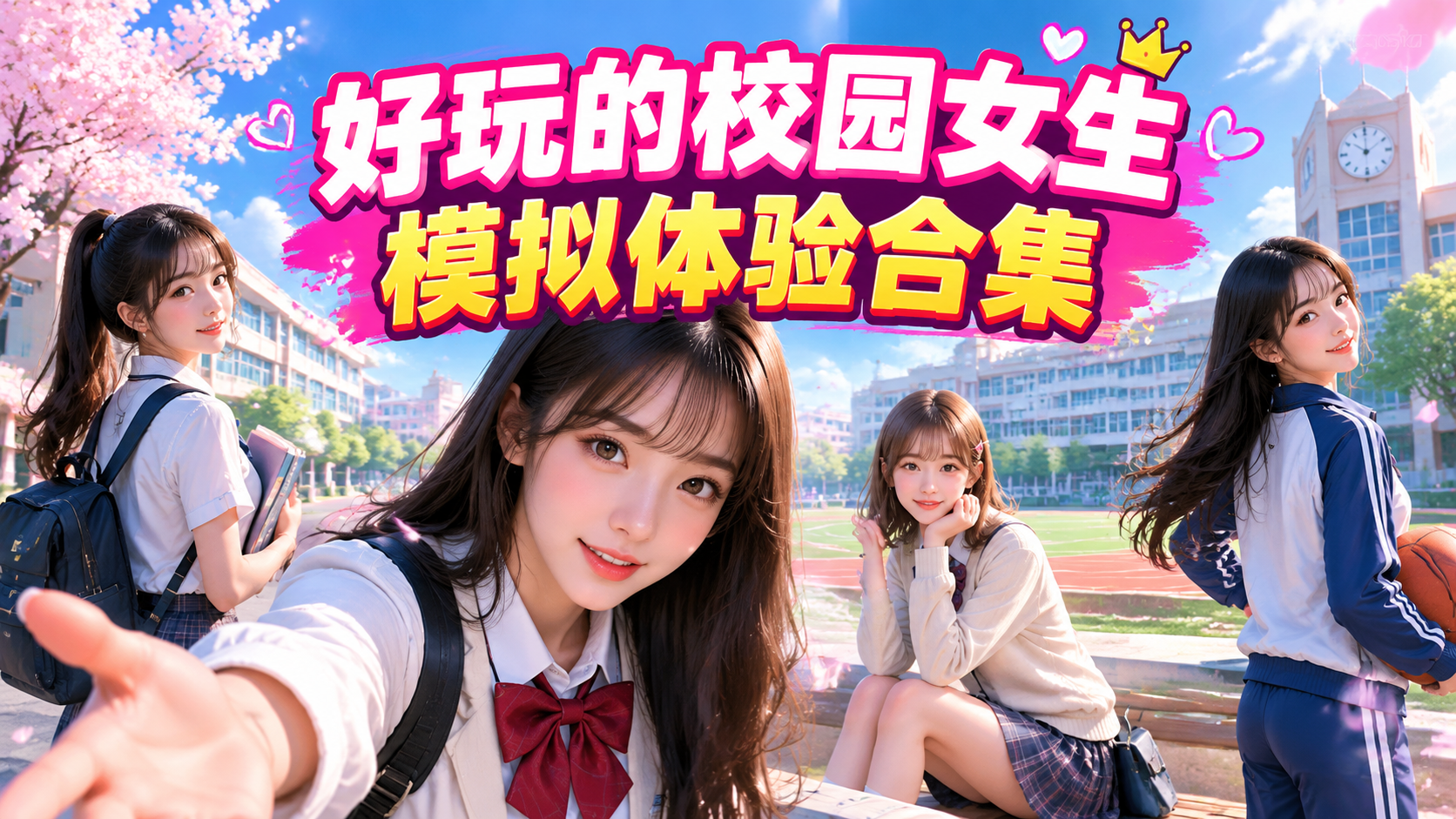 好玩的校园女生模拟体验合集