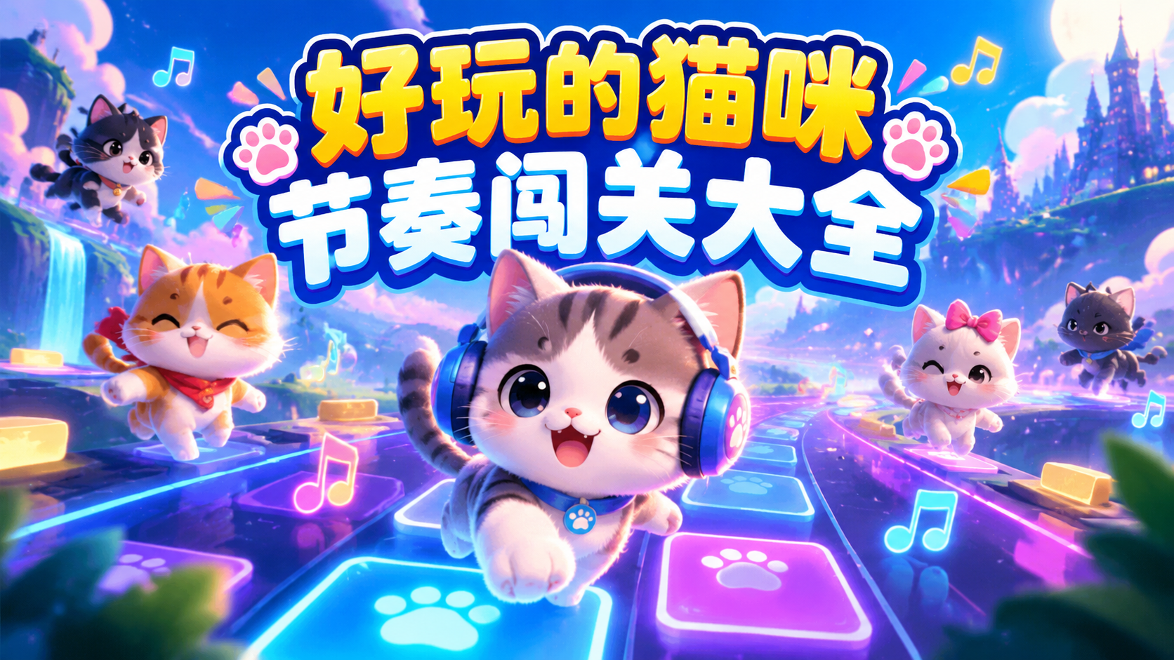 好玩的猫咪节奏闯关大全