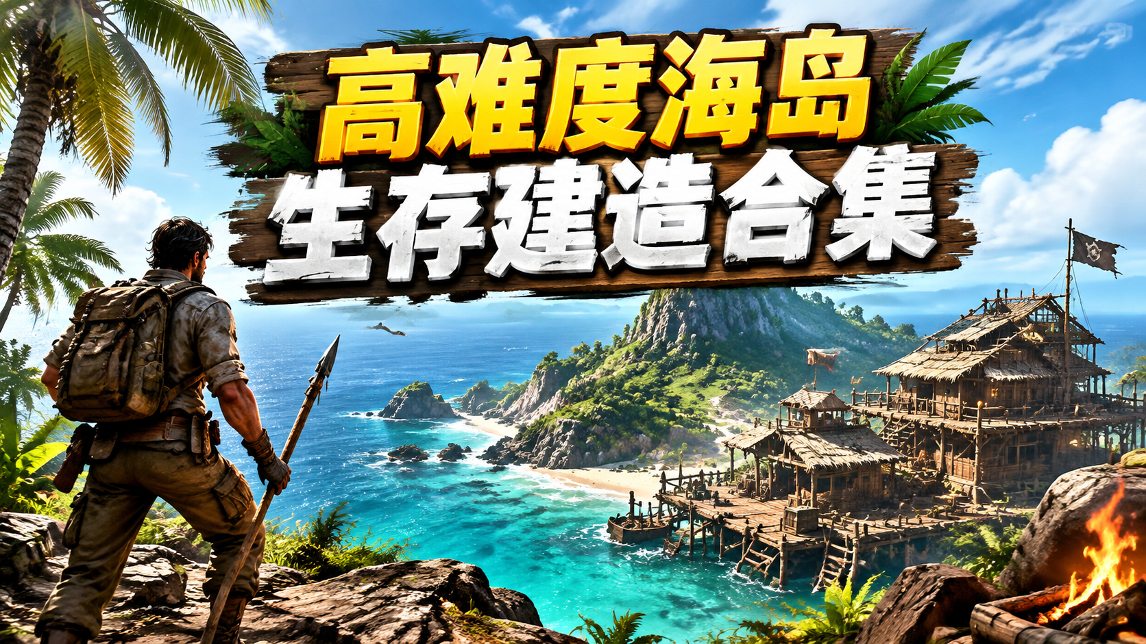 高难度海岛生存建造合集