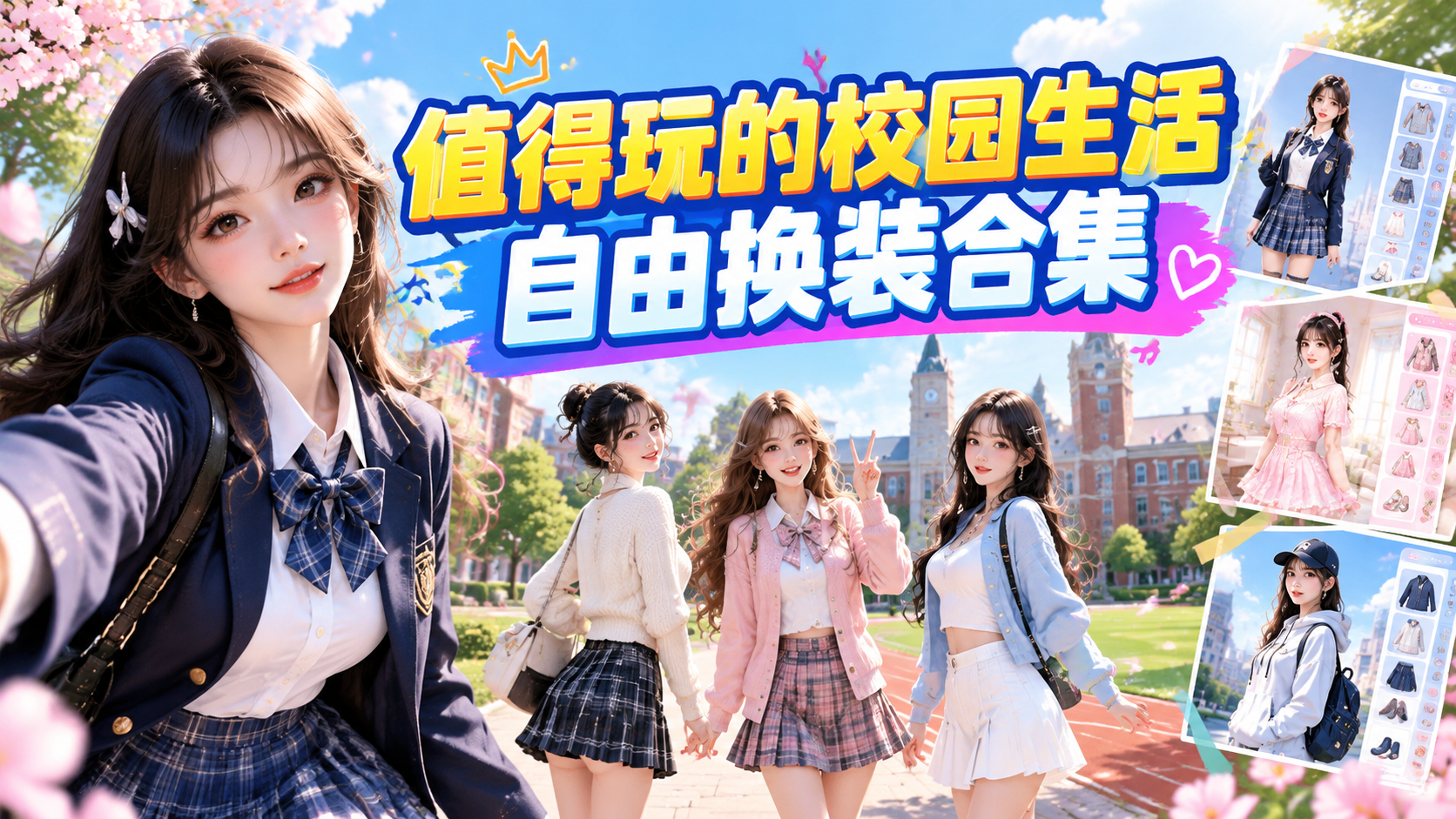 值得玩的校园生活自由换装合集