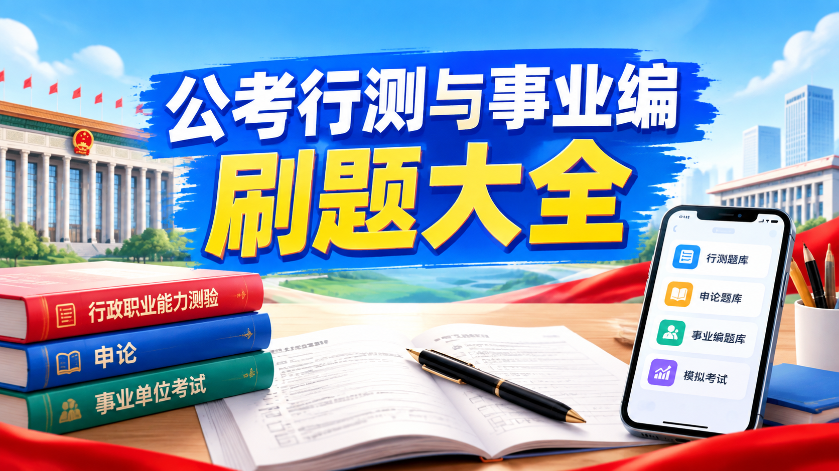 公考行测与事业编刷题大全