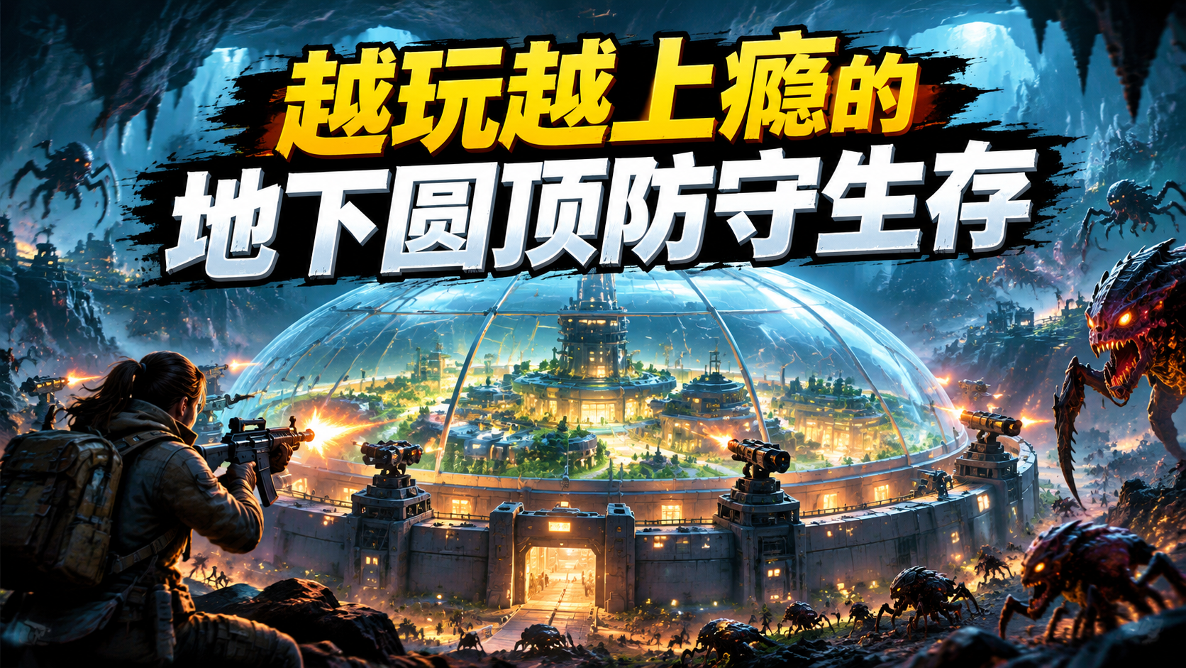 越玩越上瘾的地下圆顶防守生存