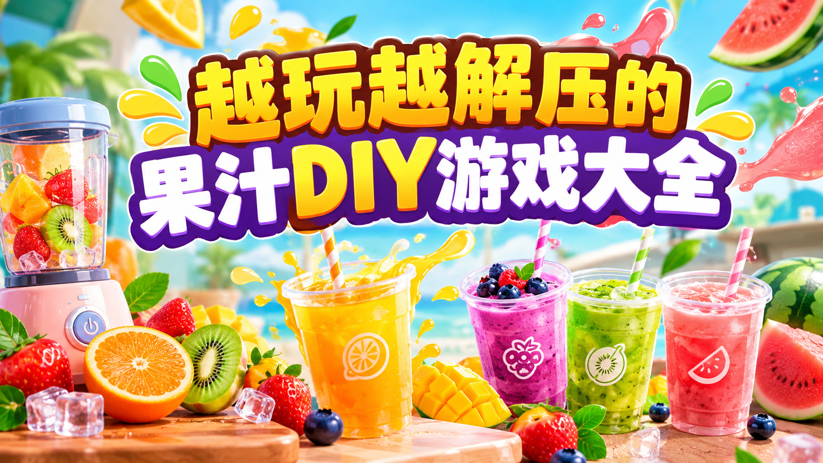 越玩越解压的果汁DIY游戏大全