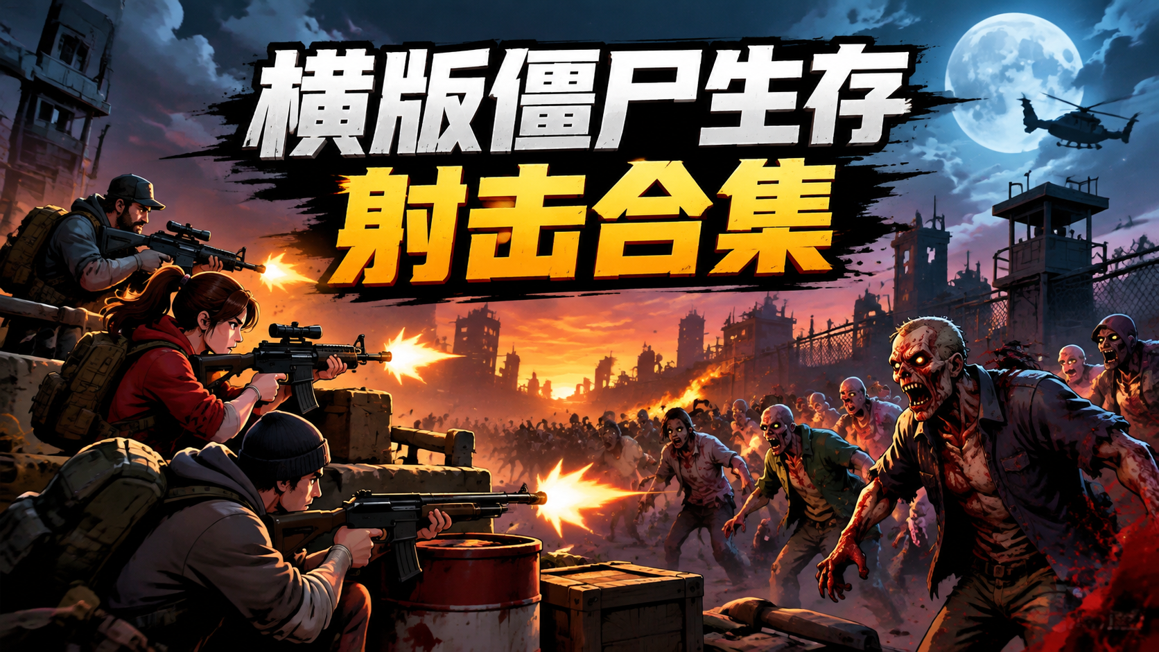 横版僵尸生存射击合集