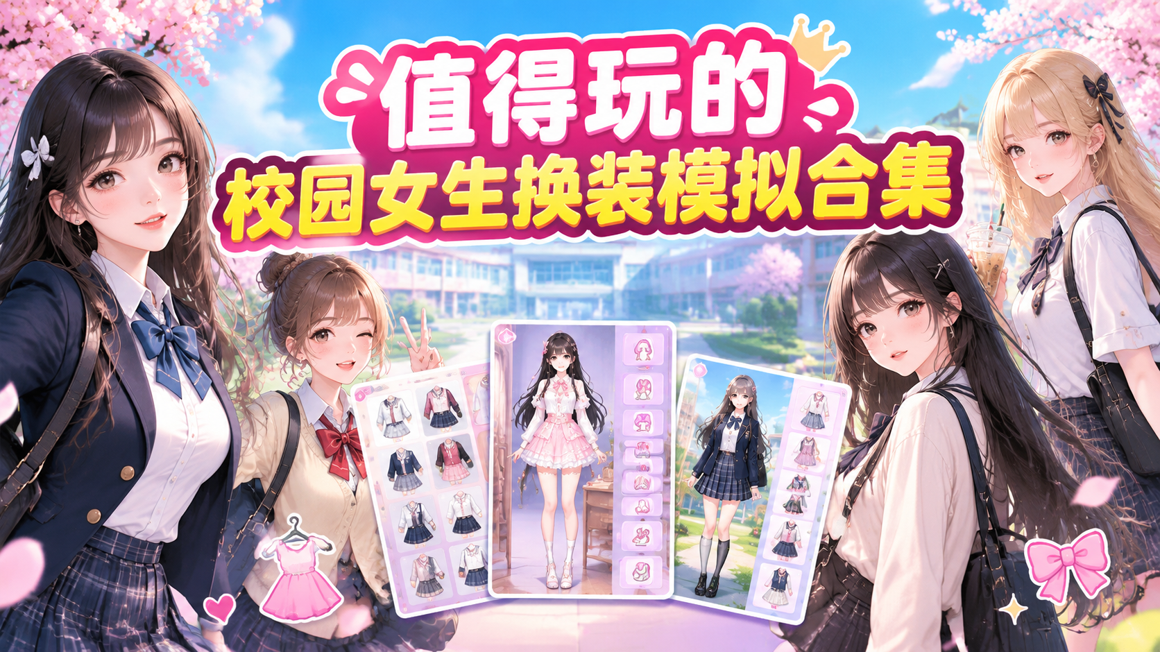 值得玩的校园女生换装模拟合集