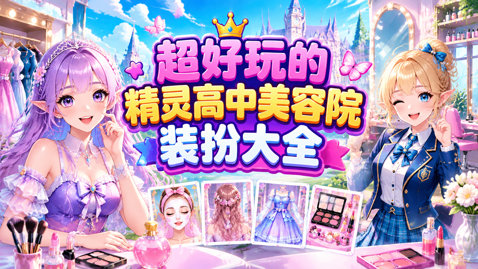 超好玩的精灵高中美容院装扮大全