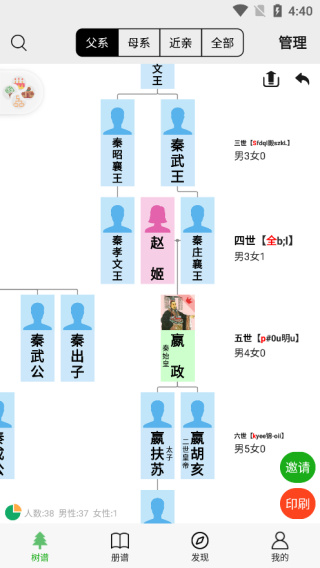 族记家谱