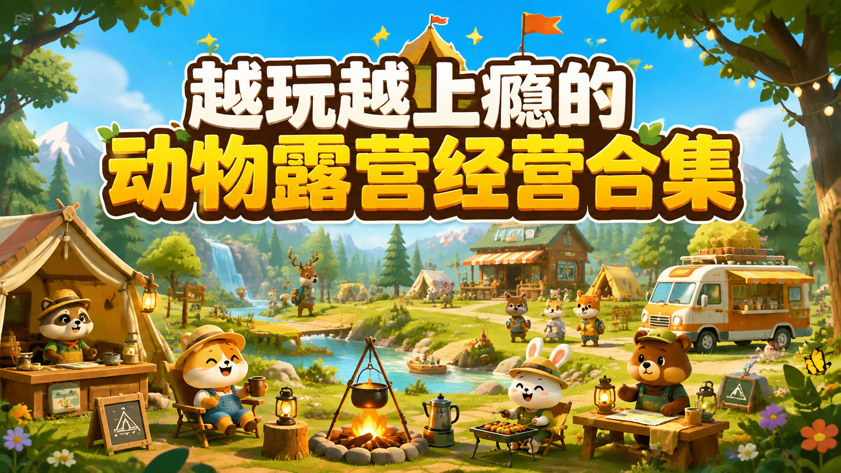 越玩越上瘾的动物露营经营合集