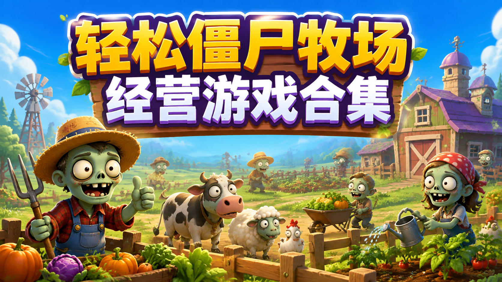轻松僵尸牧场经营游戏合集