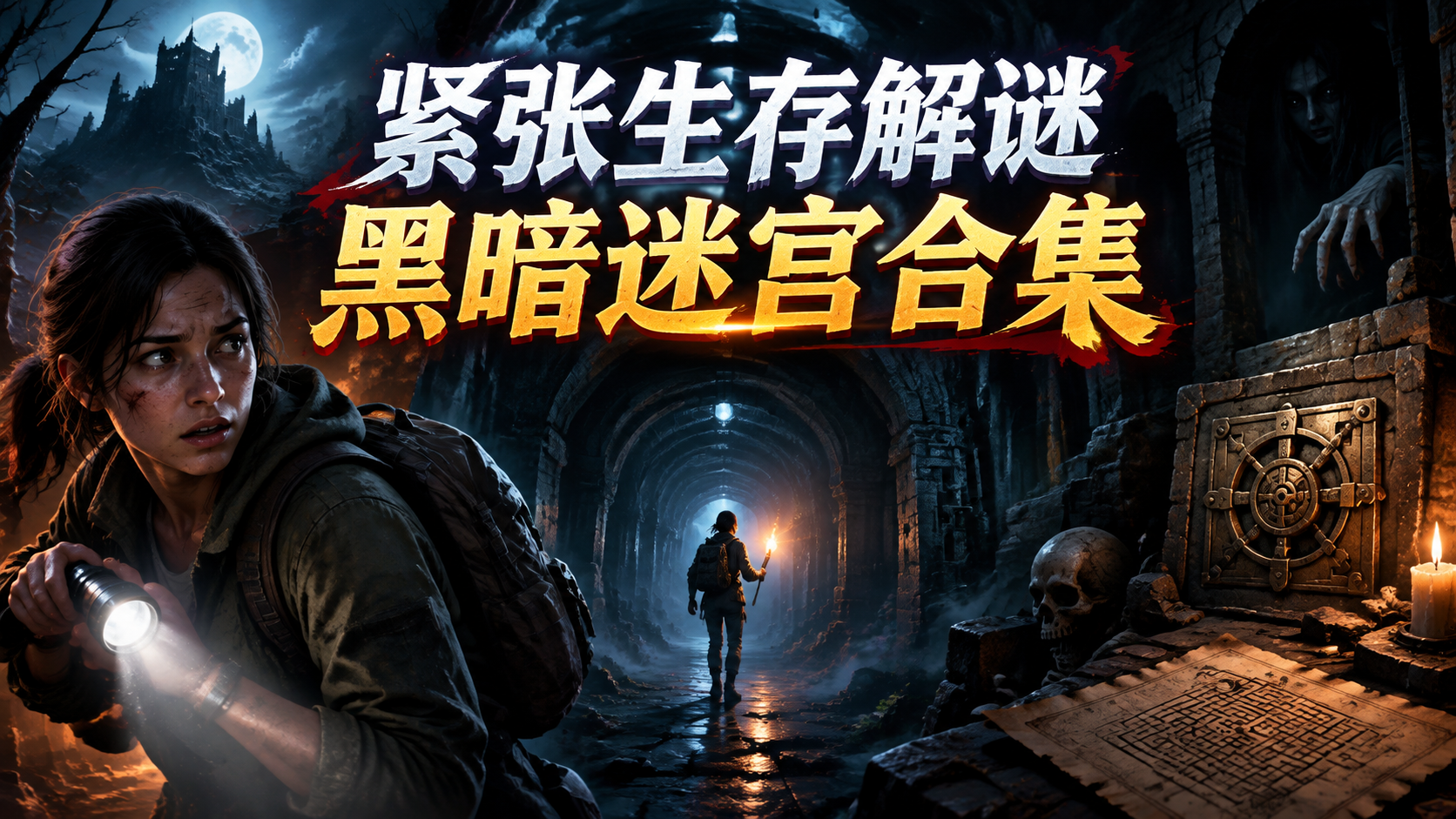 紧张生存解谜黑暗迷宫合集