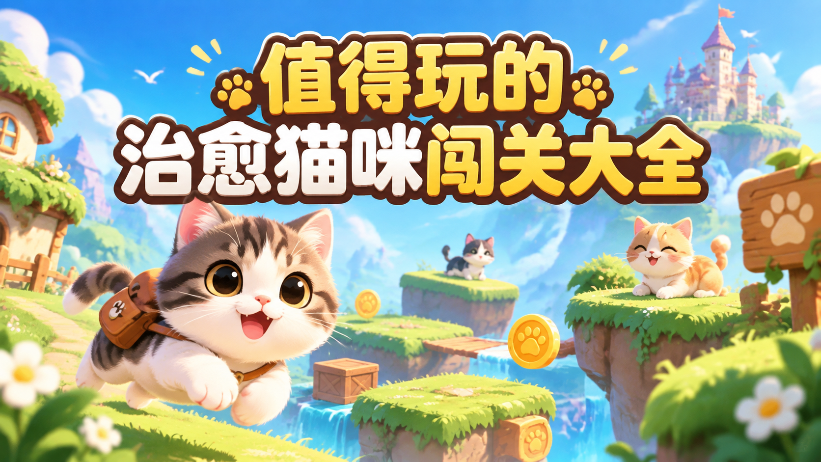 值得玩的治愈猫咪闯关大全