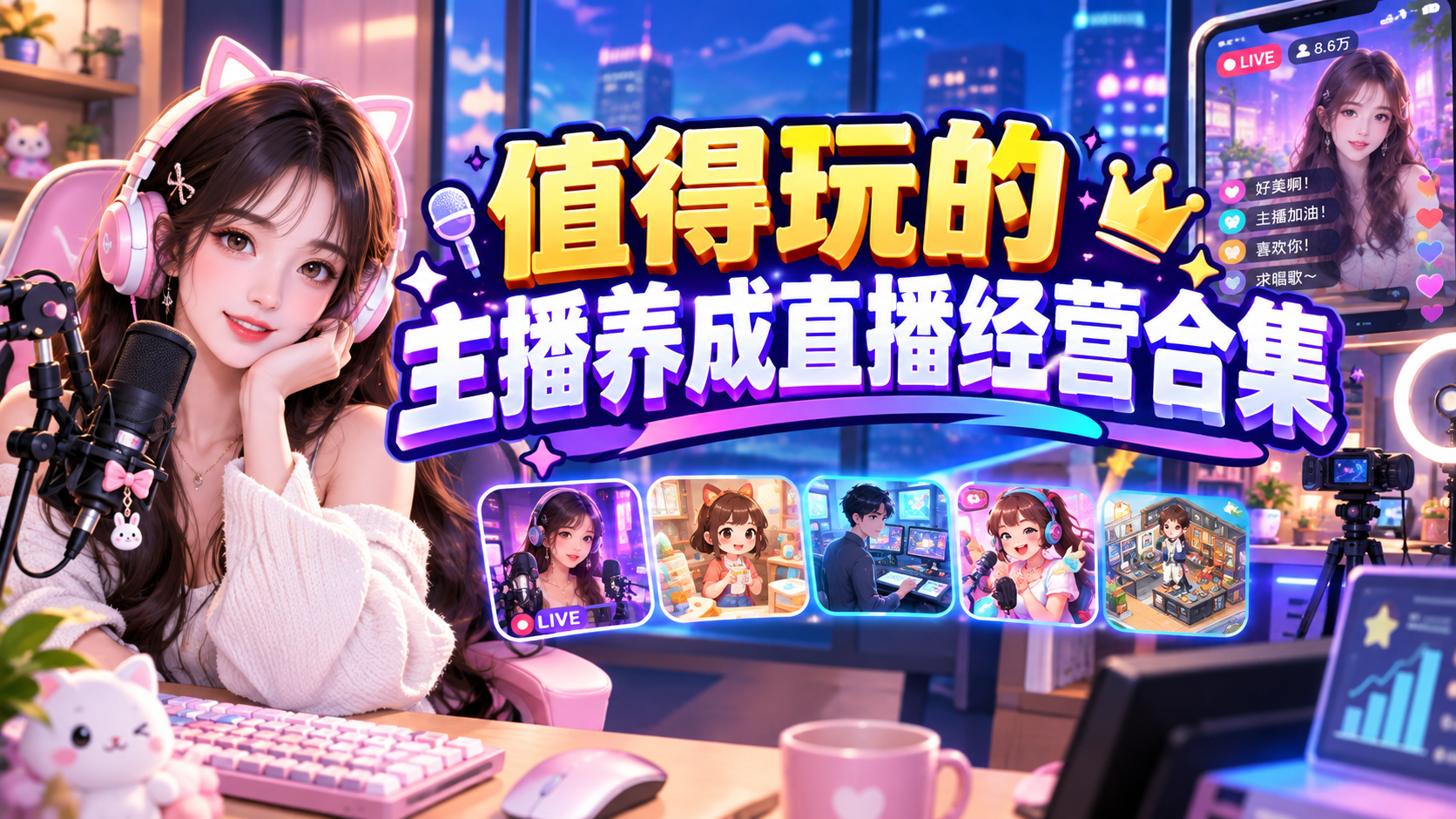 值得玩的主播养成直播经营合集