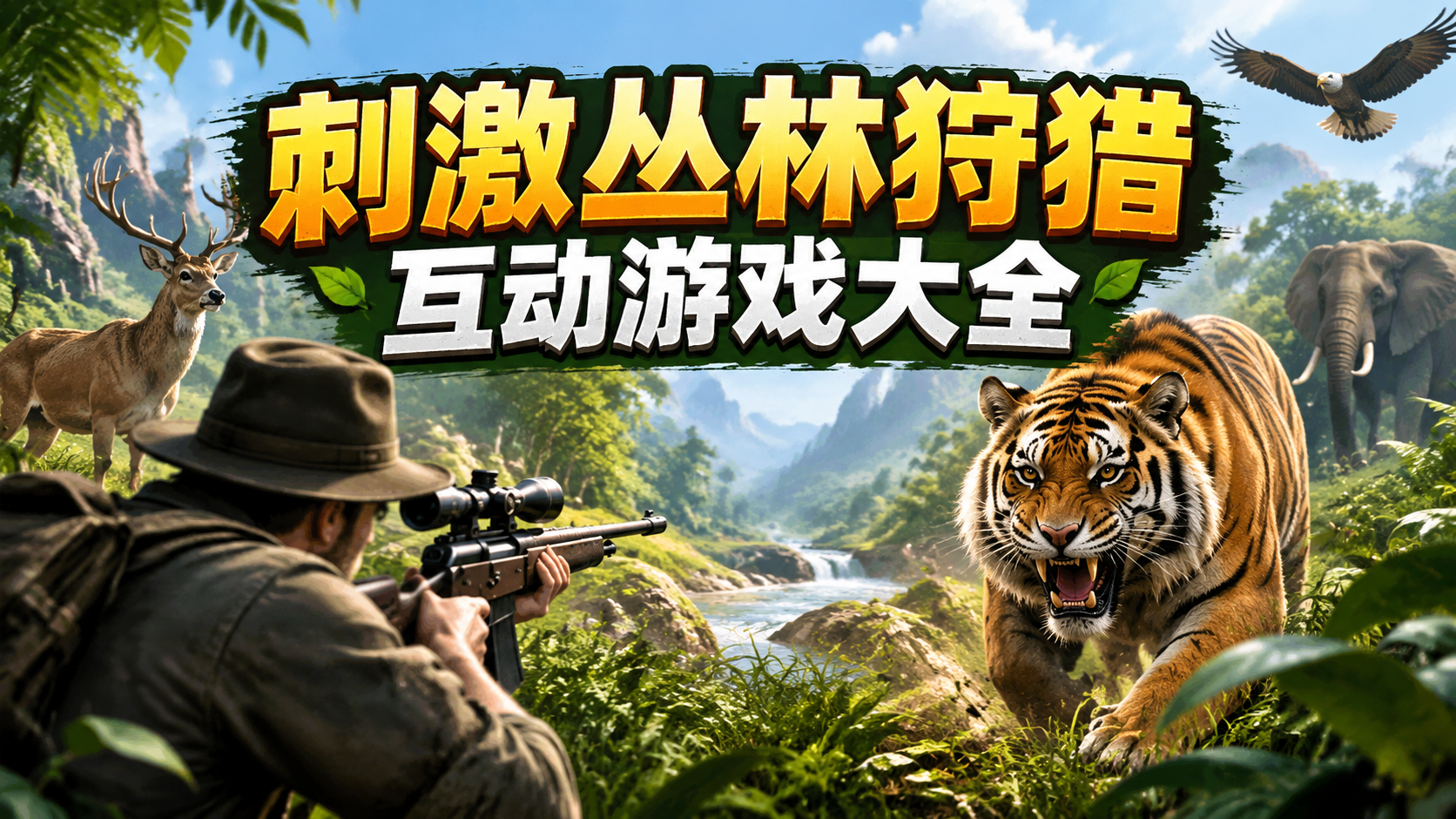 刺激丛林狩猎互动游戏大全