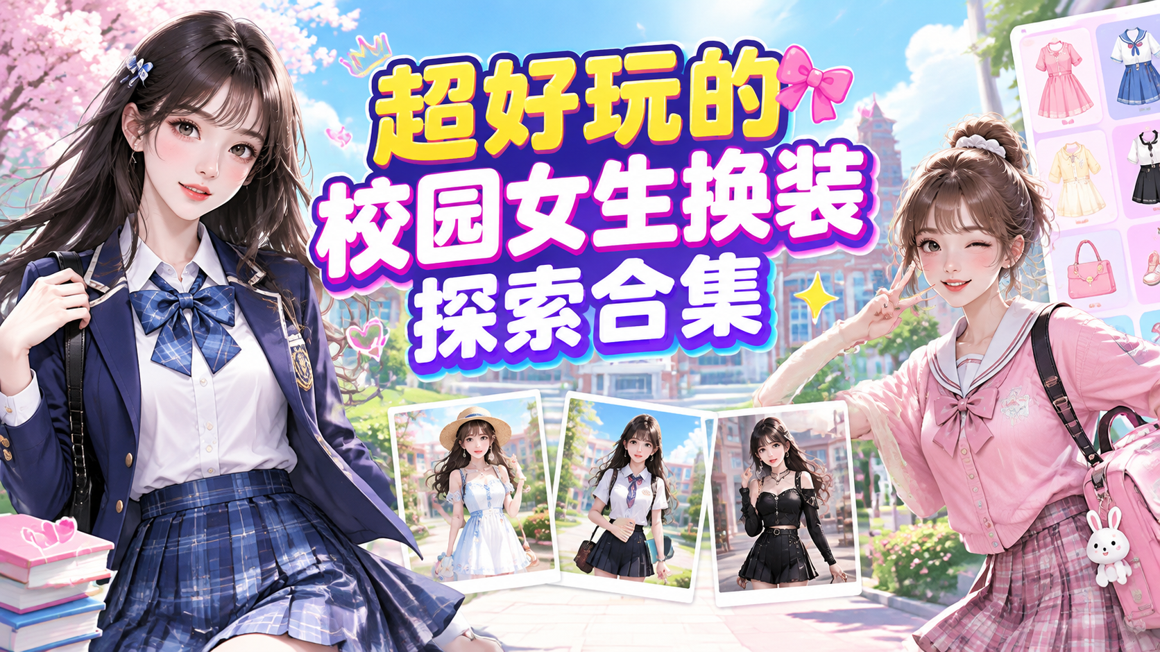 超好玩的校园女生换装探索合集