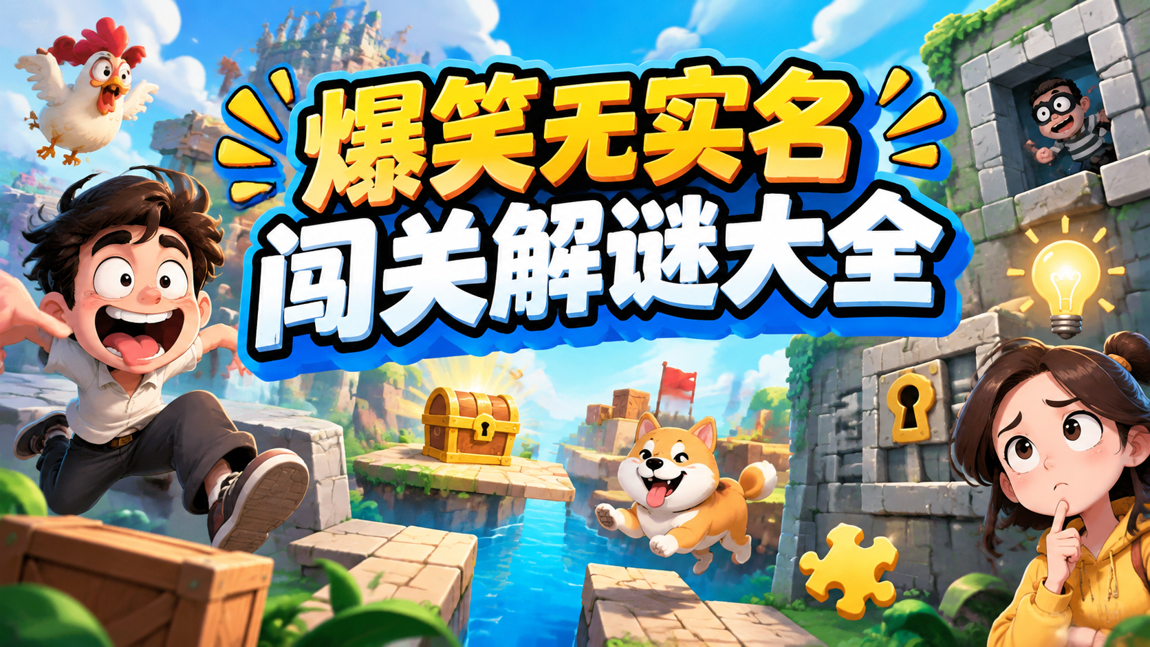 爆笑无实名闯关解谜大全