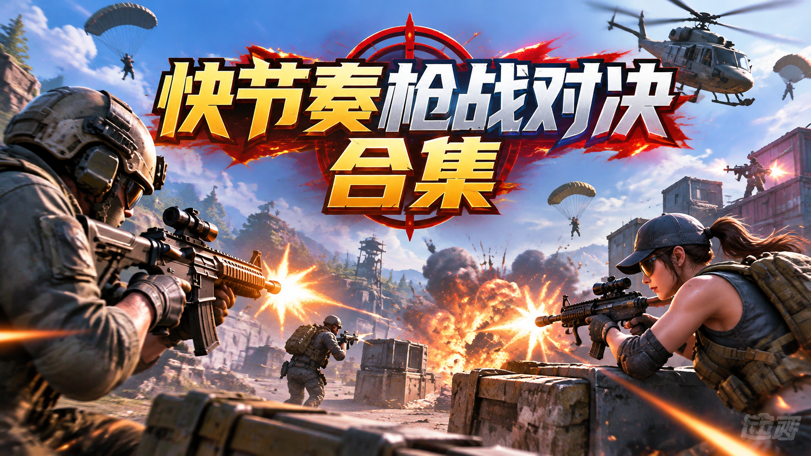 快节奏枪战对决合集
