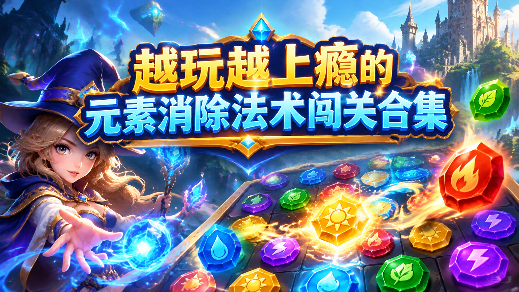 越玩越上瘾的元素消除法术闯关合集