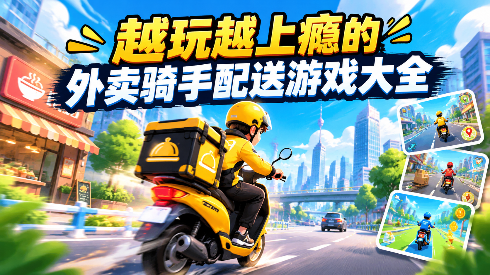 越玩越上瘾的外卖骑手配送游戏大全