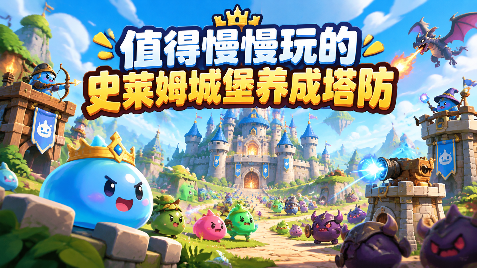 值得慢慢玩的史莱姆城堡养成塔防