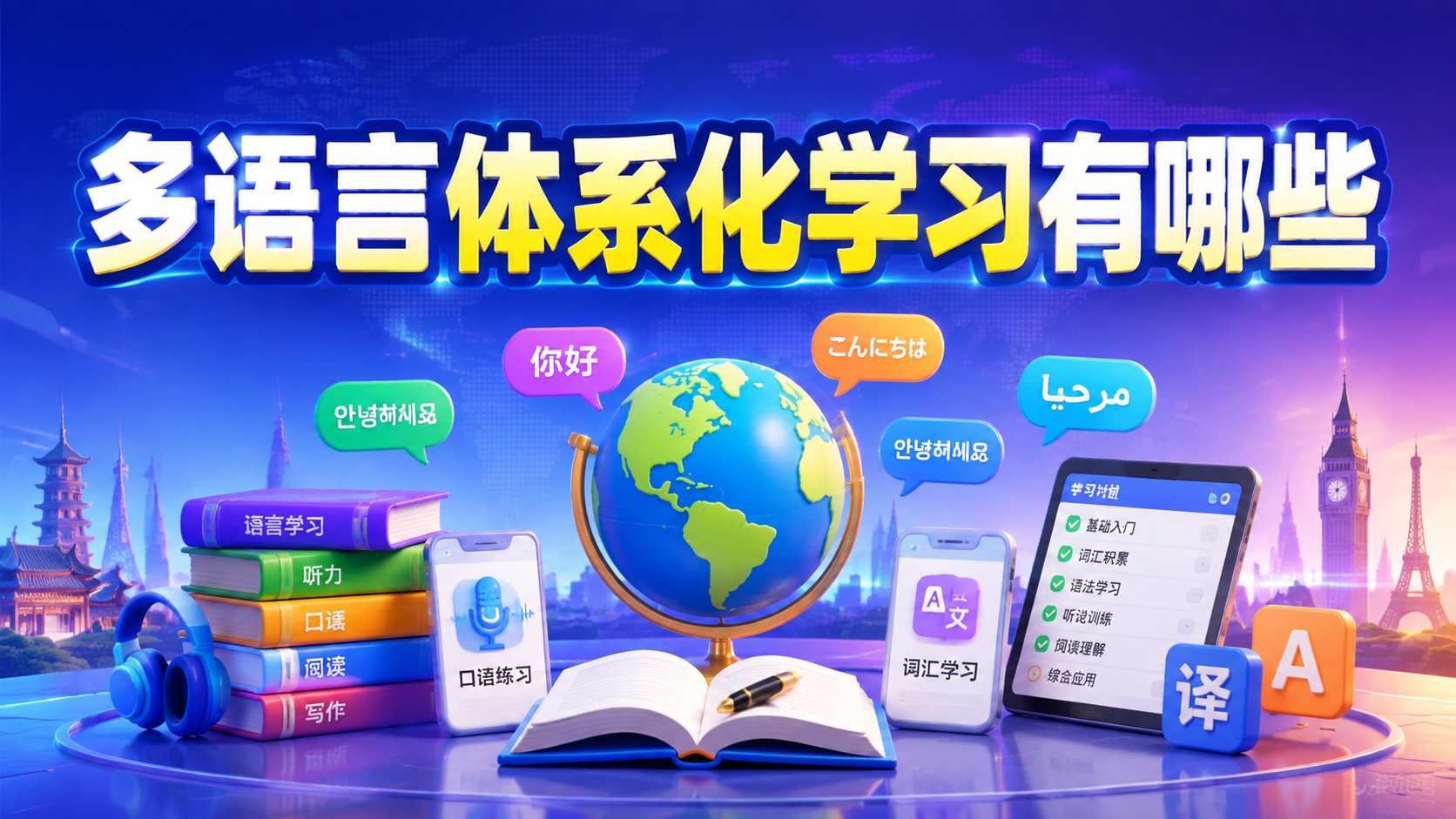 多语言体系化学习有哪些