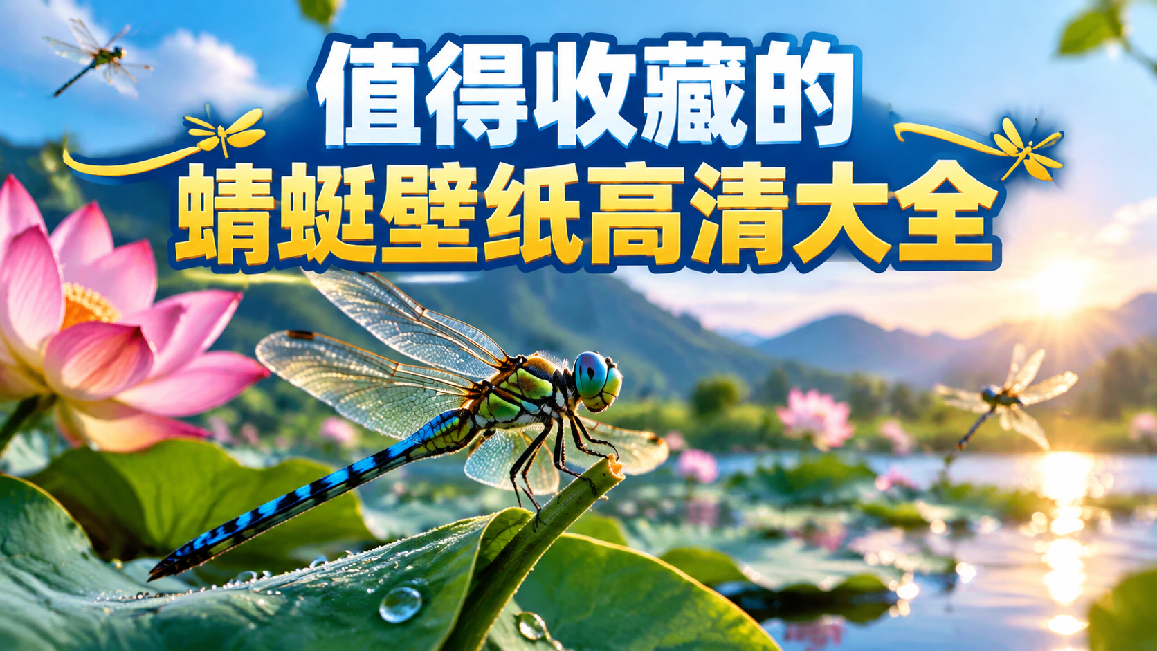 值得收藏的蜻蜓壁纸高清大全