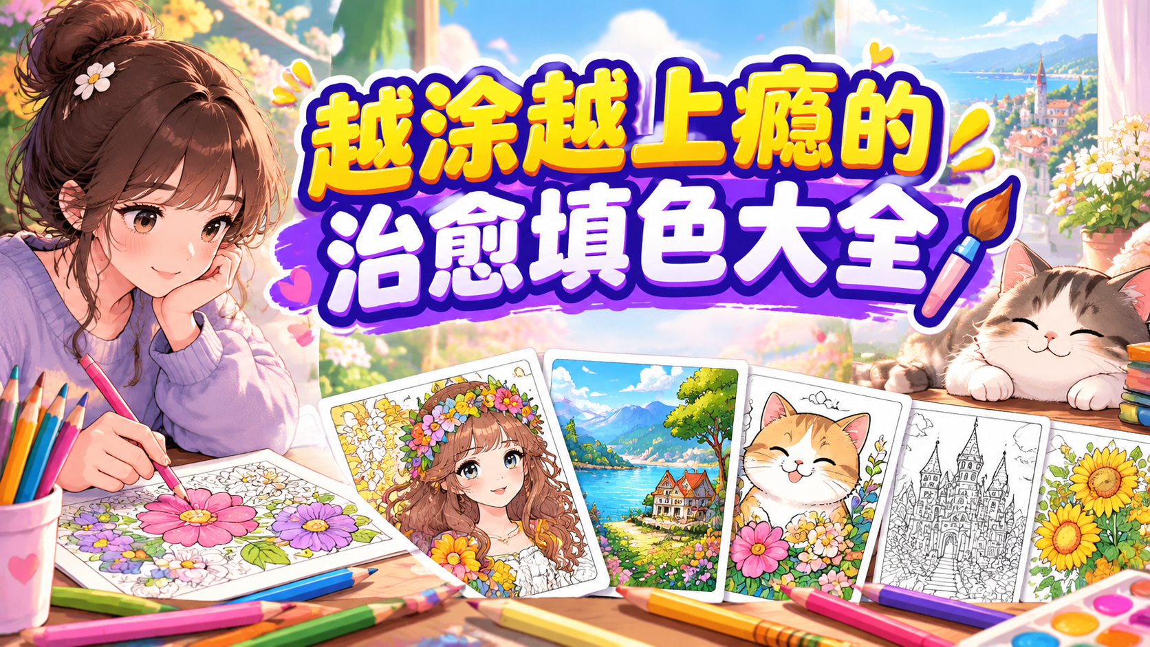 越涂越上瘾的治愈填色大全