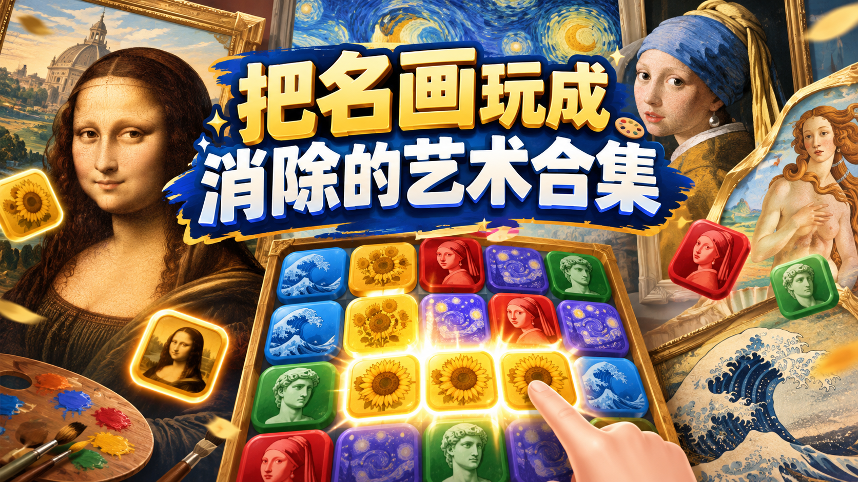 把名画玩成消除的艺术合集