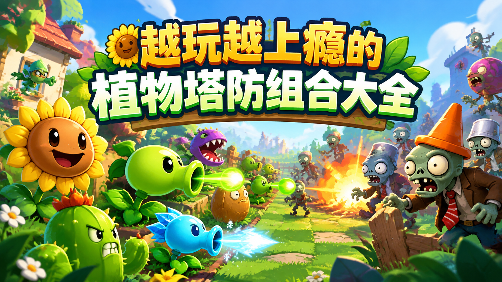 越玩越上瘾的植物塔防组合大全