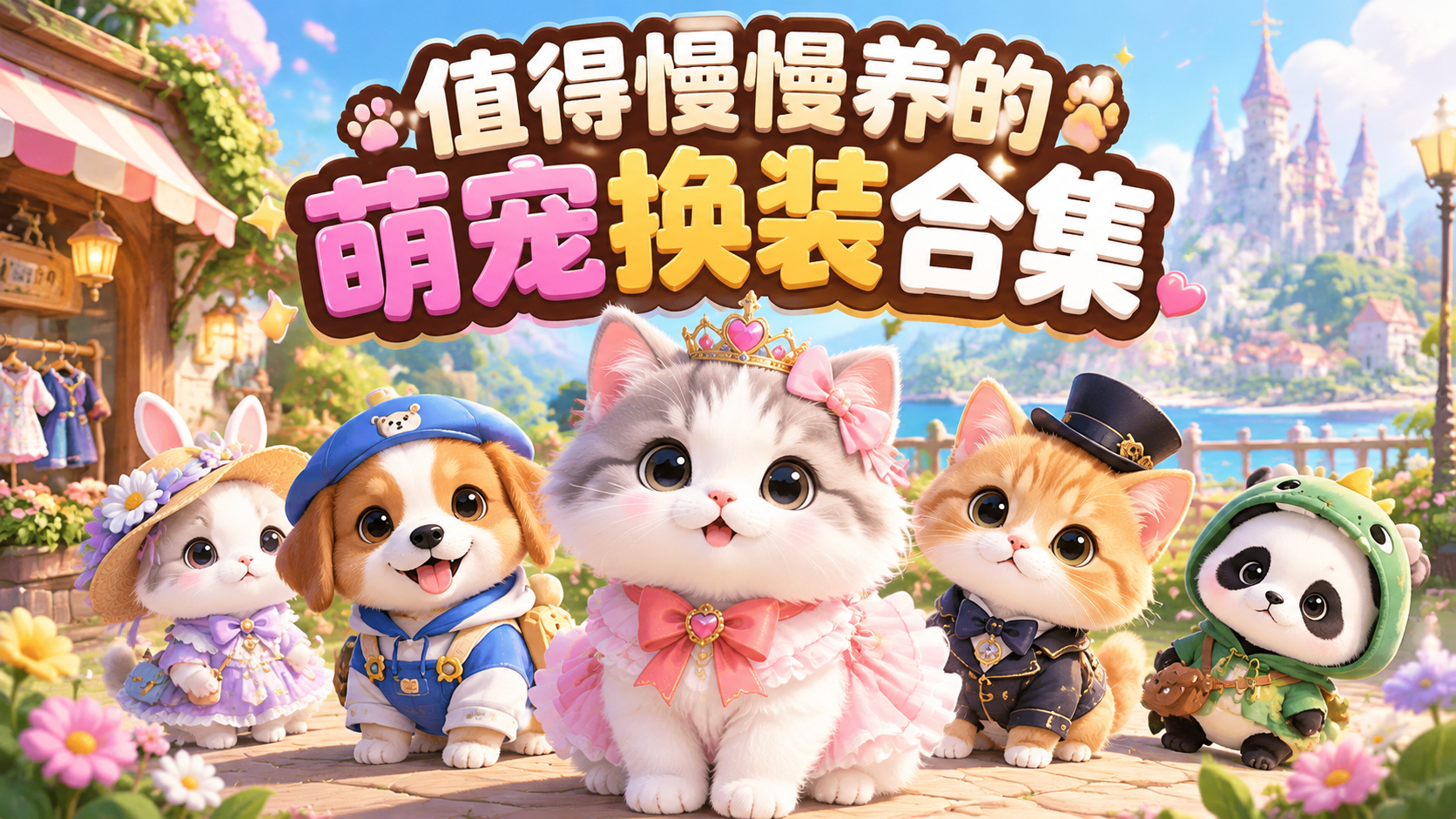 值得慢慢养的萌宠换装合集