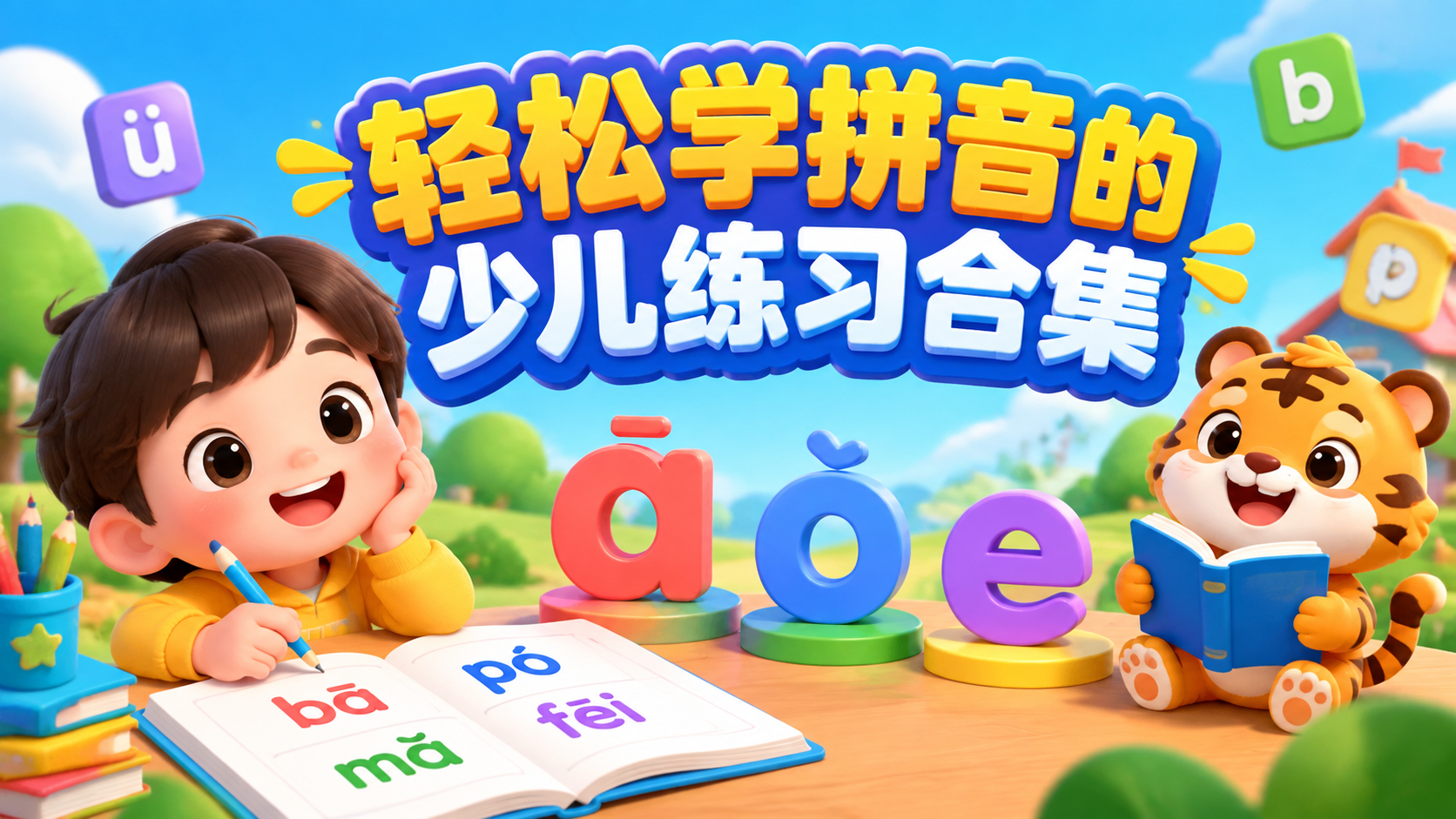 轻松学拼音的少儿练习合集
