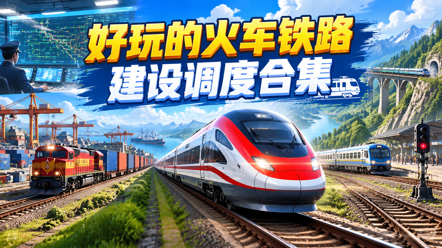 好玩的火车铁路建设调度合集