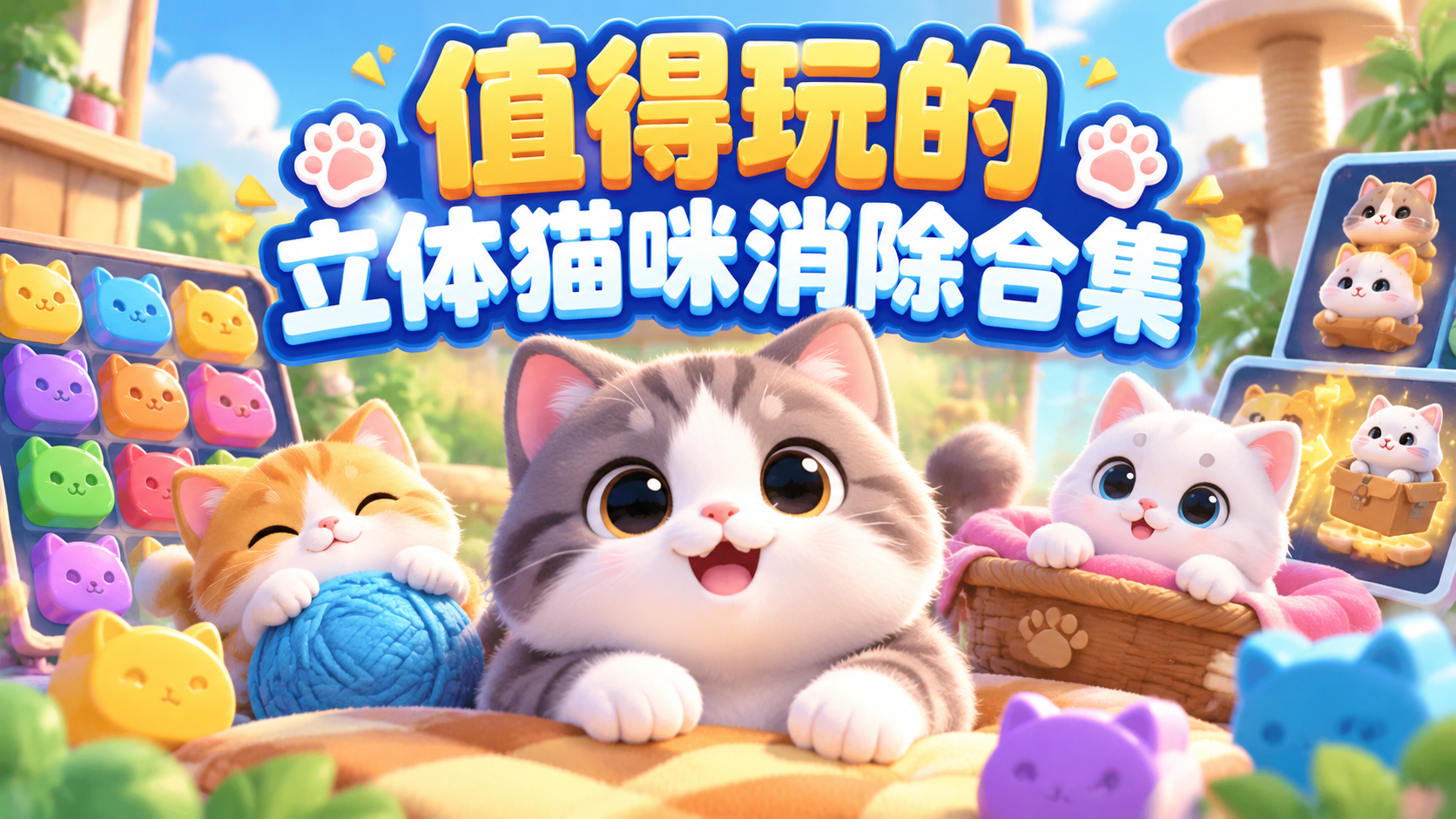 值得玩的立体猫咪消除合集