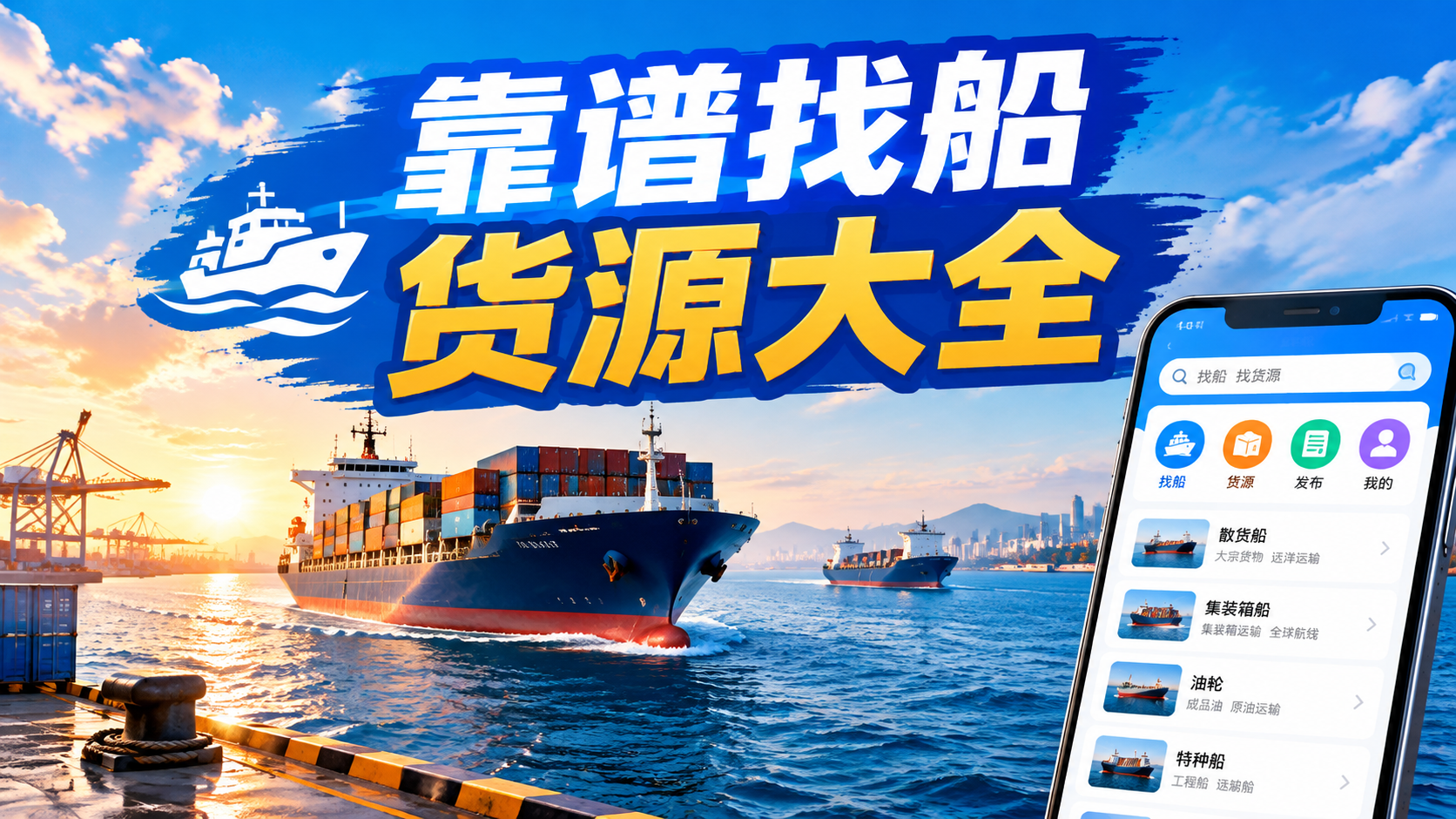 靠谱找船货源大全