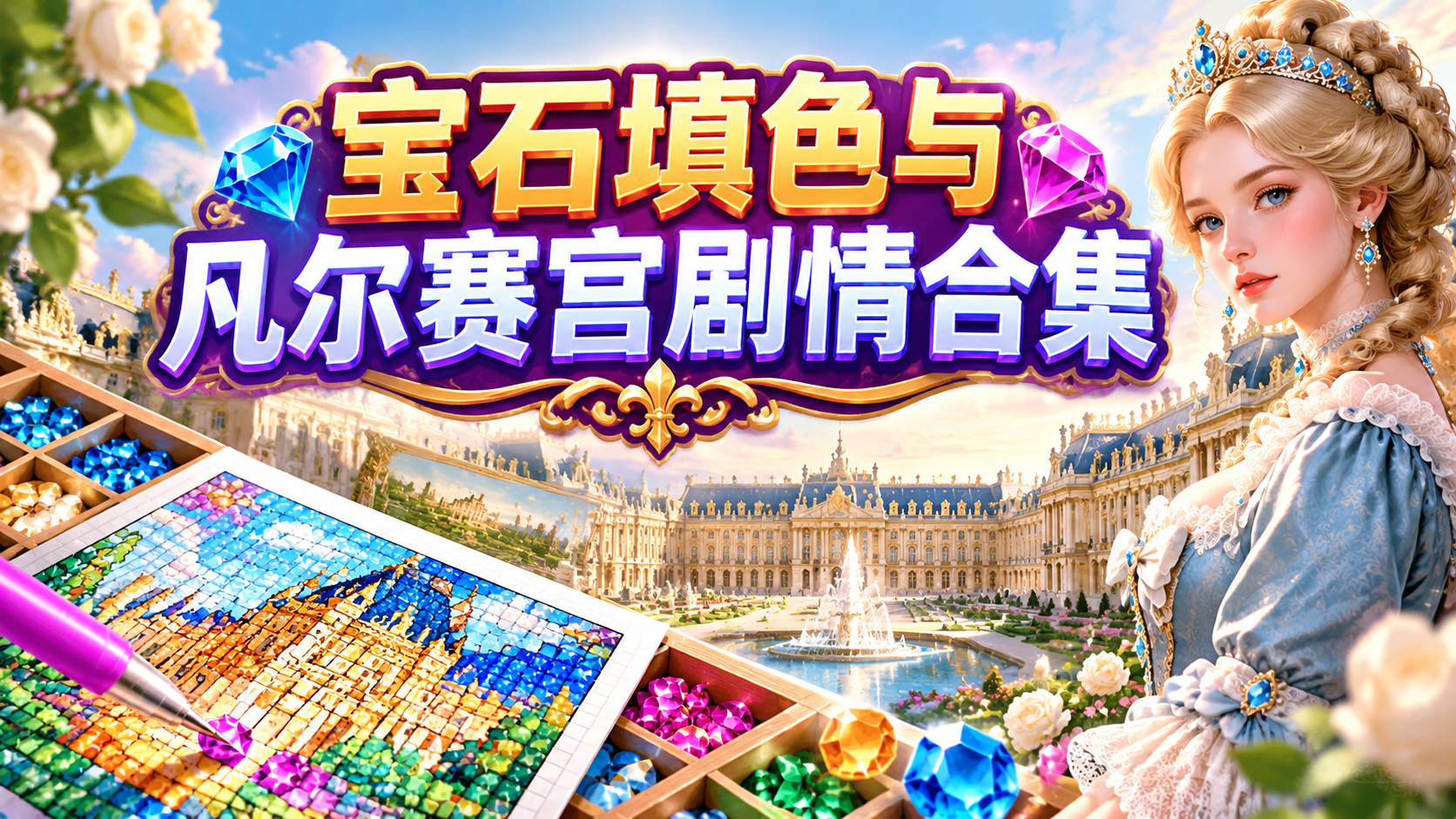 宝石填色与凡尔赛宫剧情合集