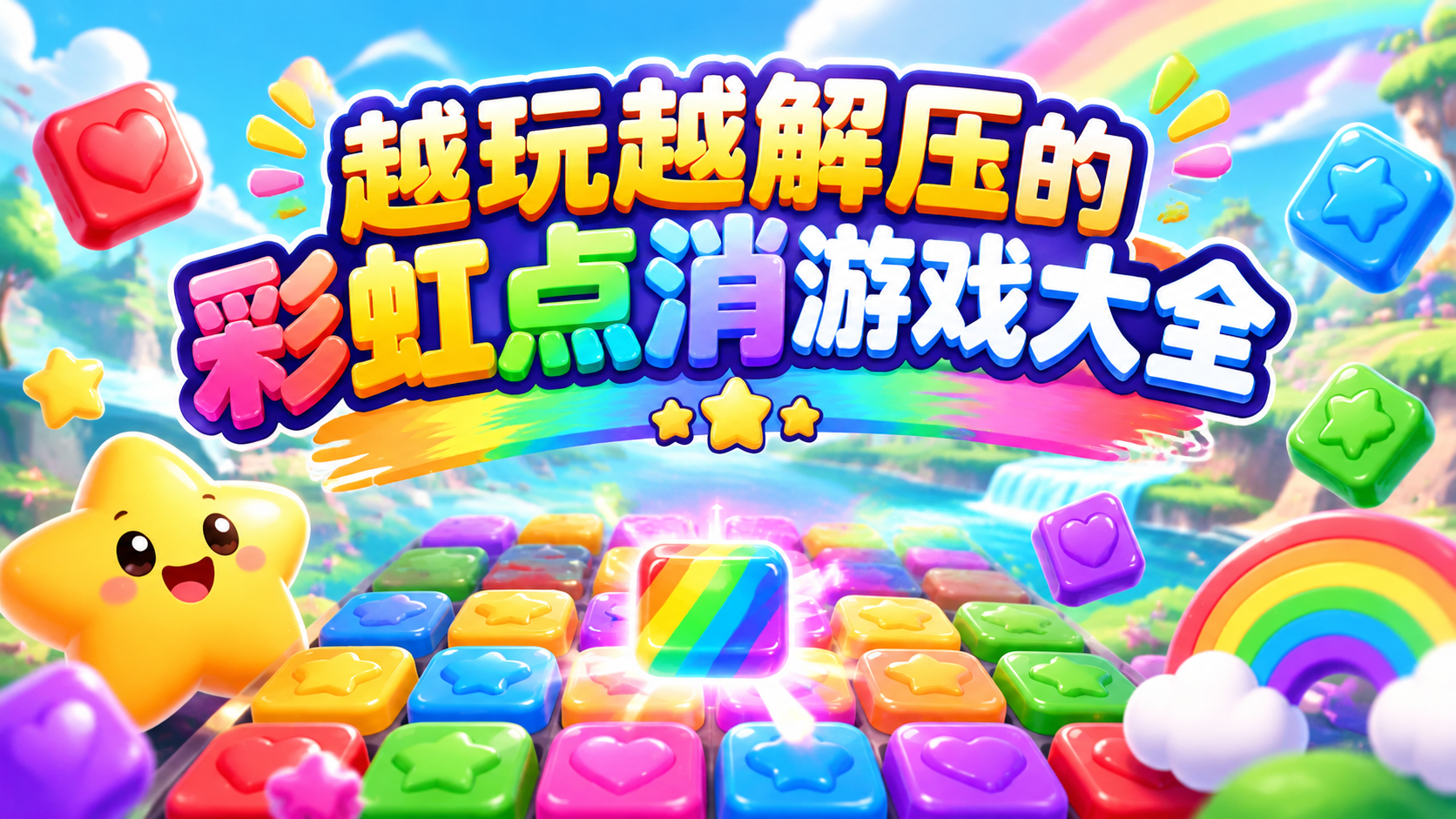 越玩越解压的彩虹点消游戏大全