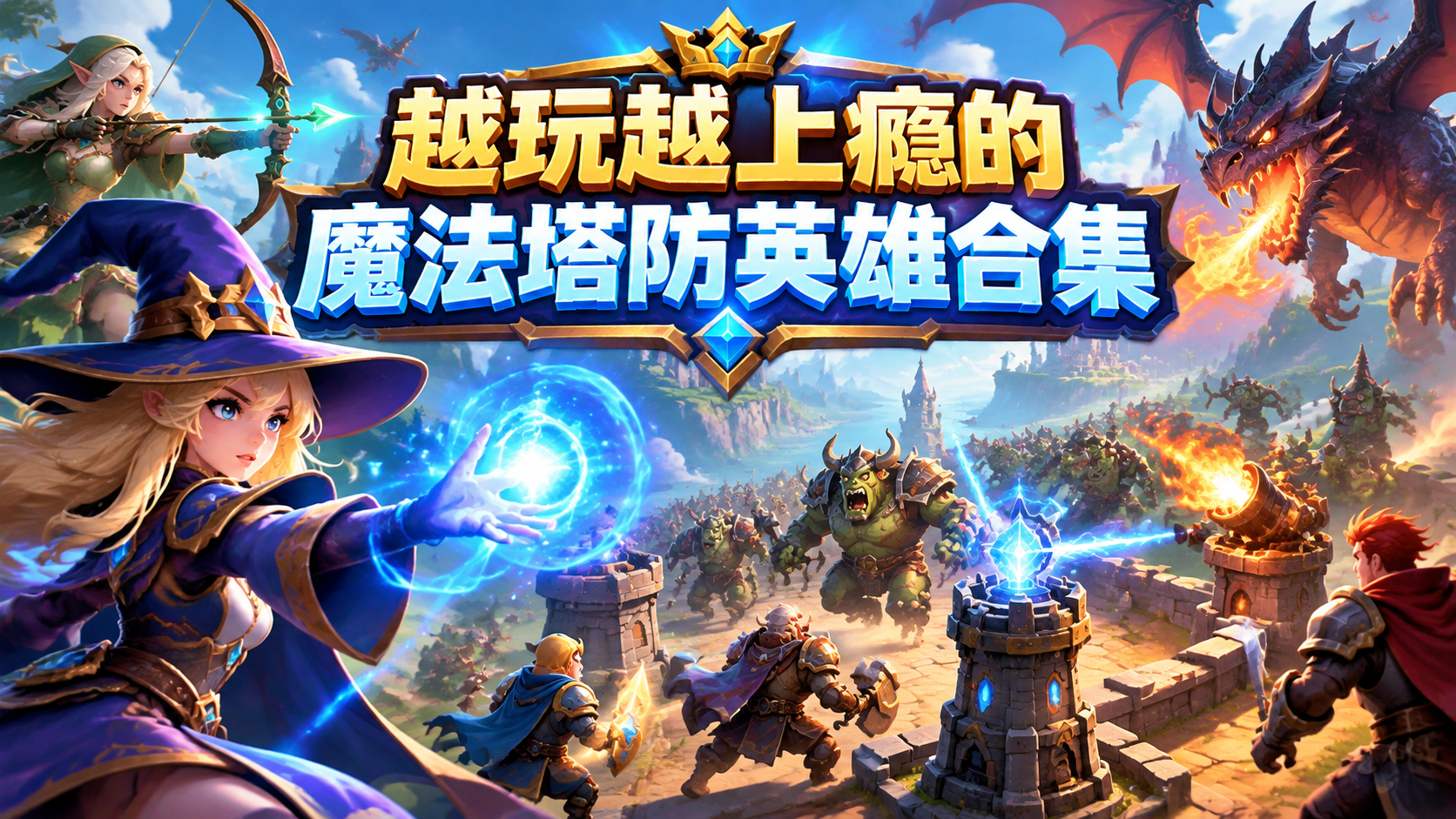 越玩越上瘾的魔法塔防英雄合集