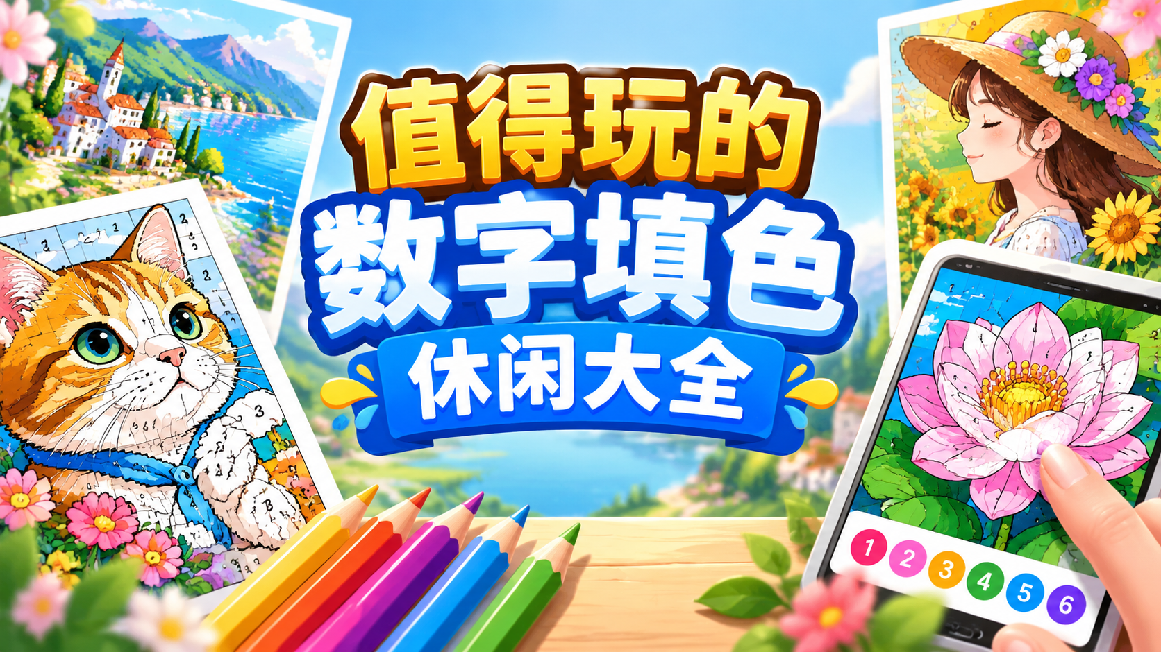 值得玩的数字填色休闲大全