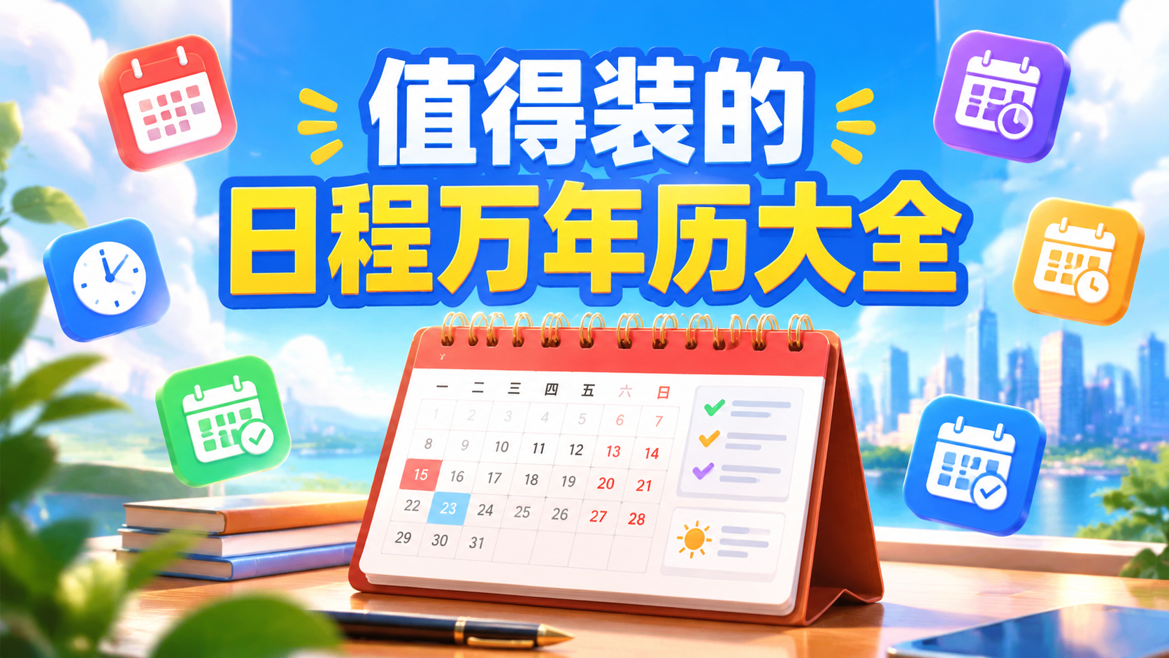 值得装的日程万年历大全