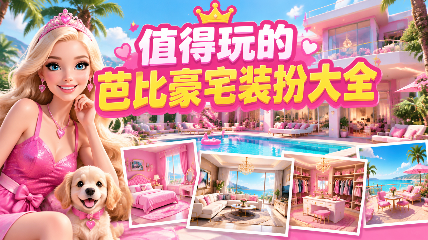 值得玩的芭比豪宅装扮大全
