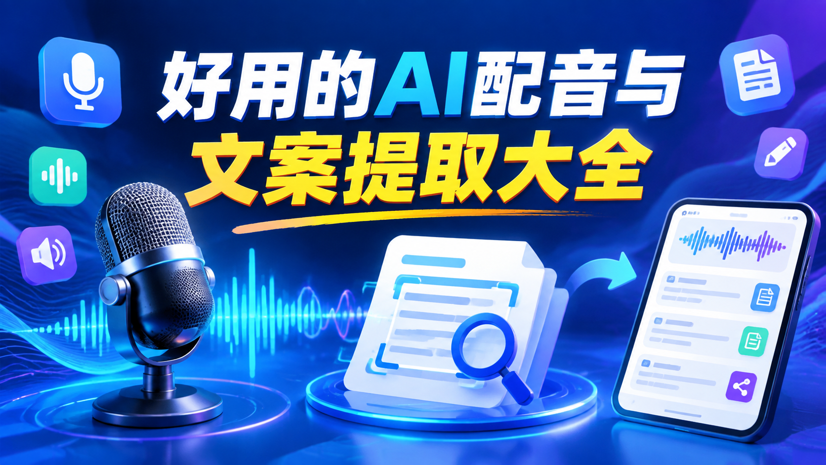 好用的AI配音与文案提取大全