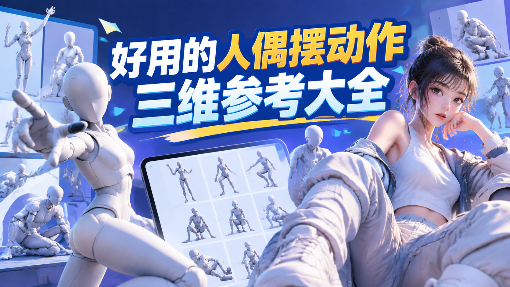 好用的人偶摆动作三维参考大全