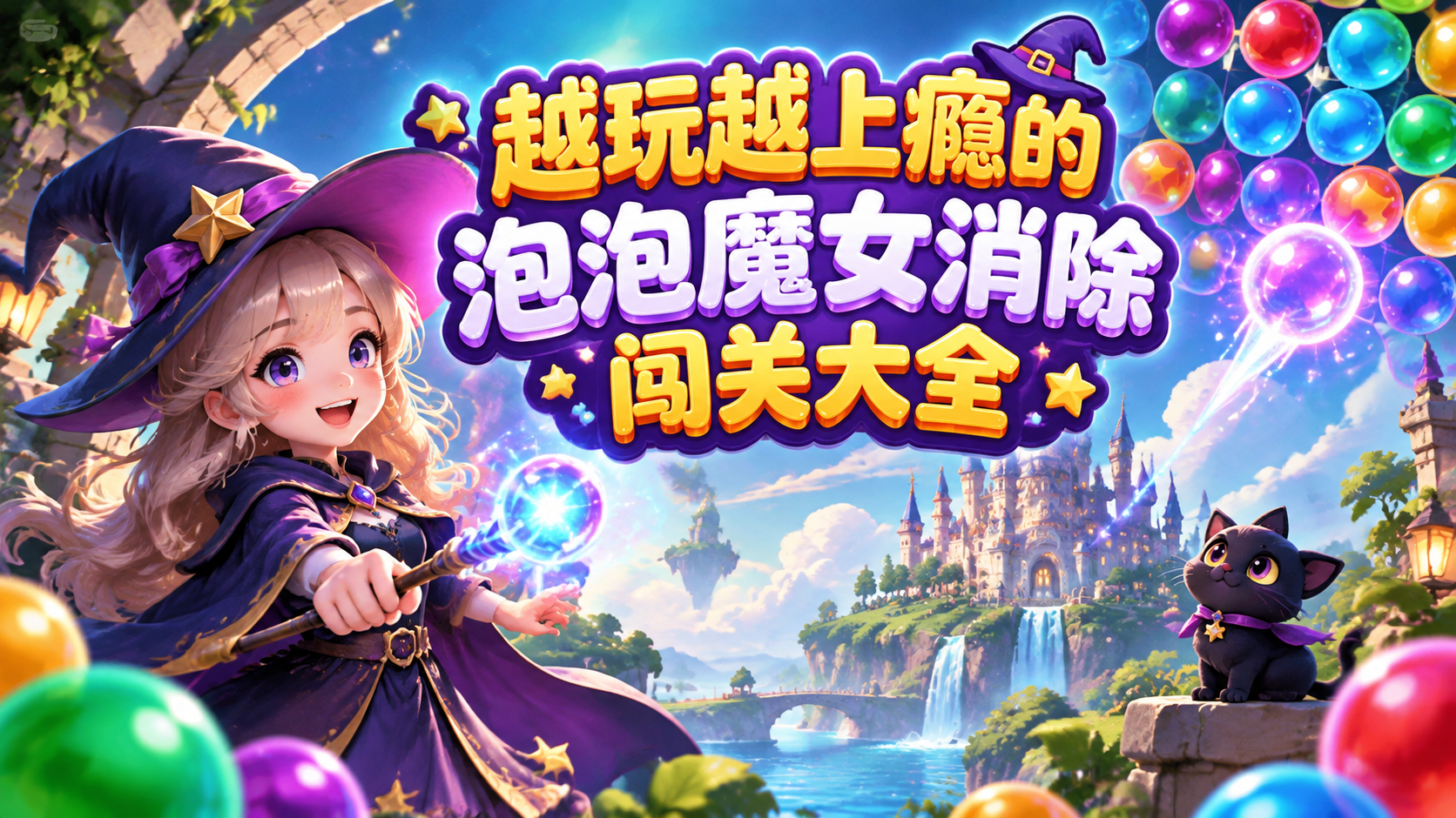 越玩越上瘾的泡泡魔女消除闯关大全